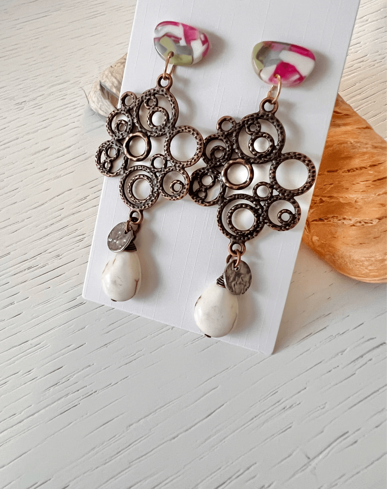 Boucles d’oreilles ALICE - Créations Uniques - Créations Uniques