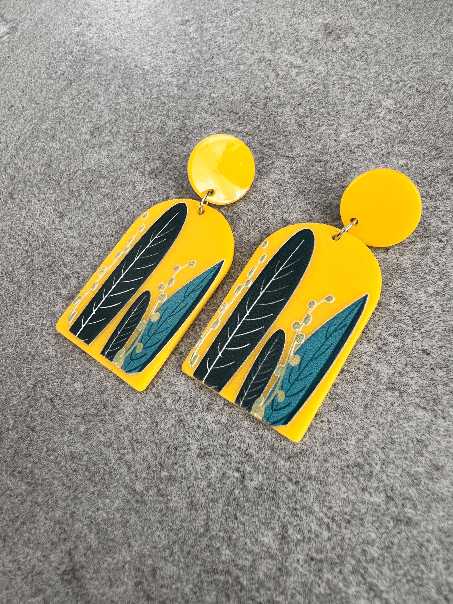 Lot FIONA - 5 paires résine - Créations Uniques