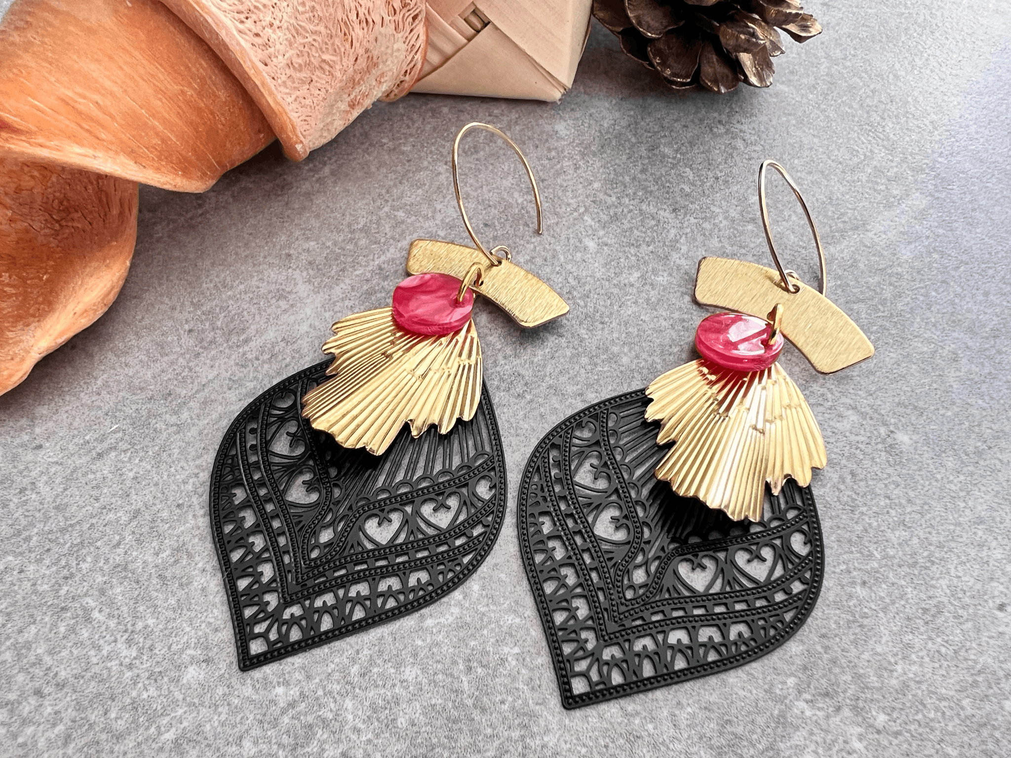 Boucles d’oreilles LUCINDA - Créations Uniques