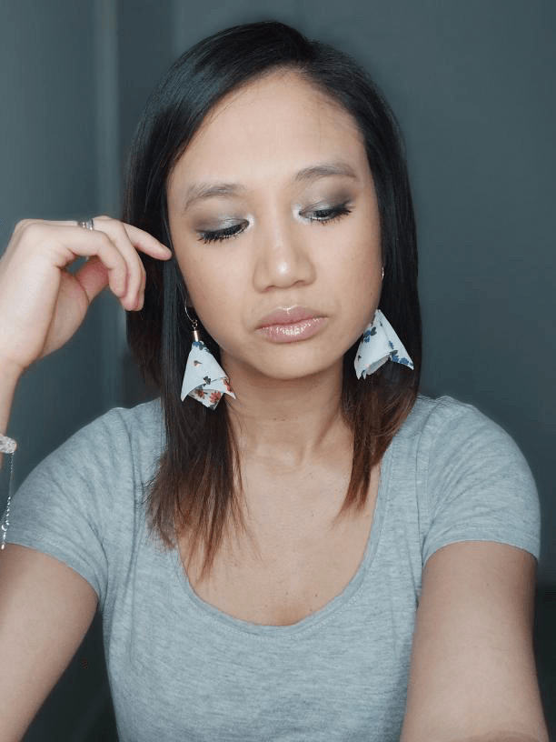 Boucles d’oreilles LAURYN tissu motif fleuri - Créations Uniques - Créations Uniques