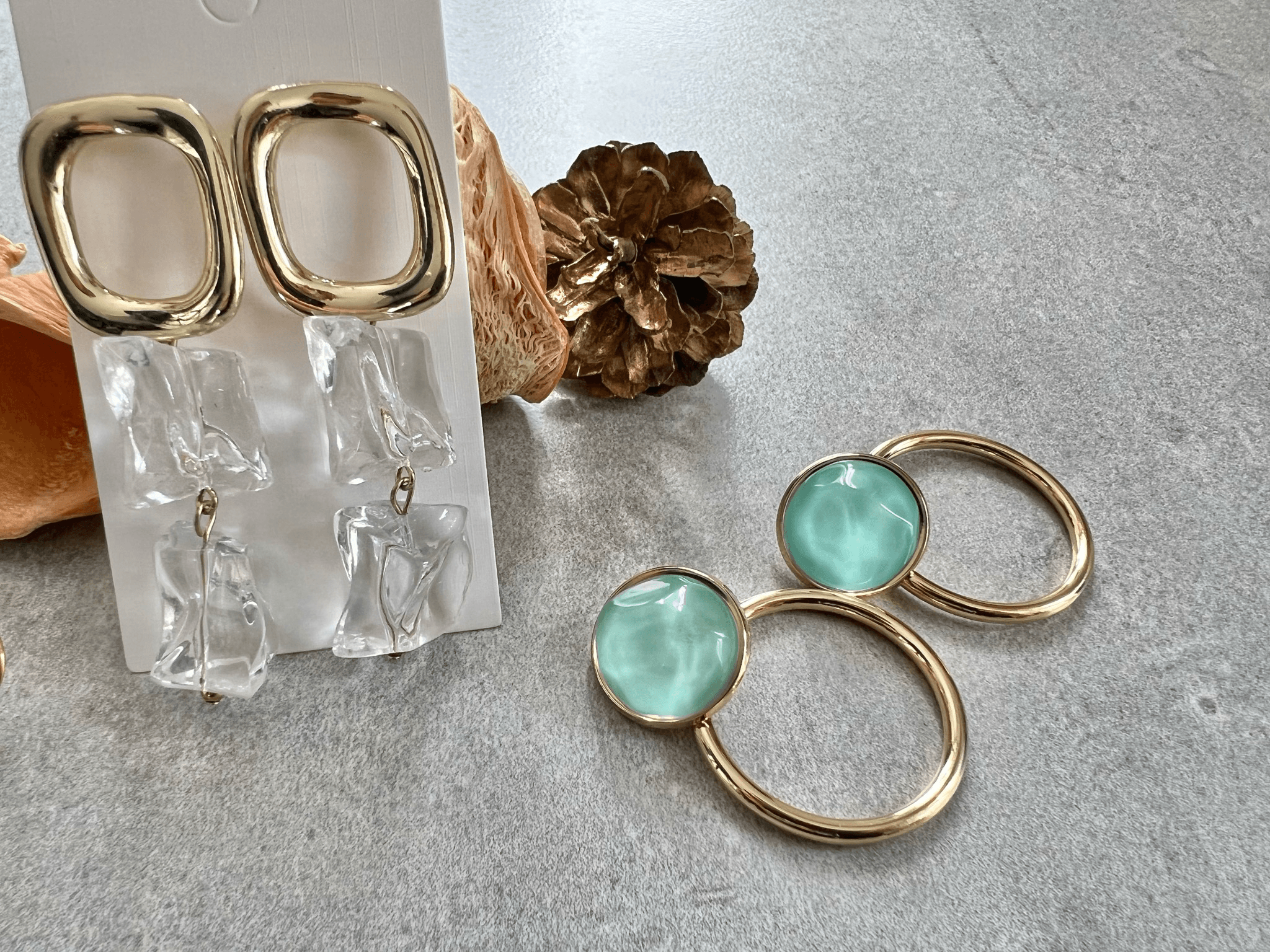 Lot SOLANGE 4 paires style bohème chic - Créations Uniques