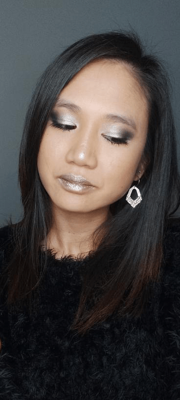 Boucles d’oreilles ROXANA polygone argenté martelé - Créations Uniques - Créations Uniques