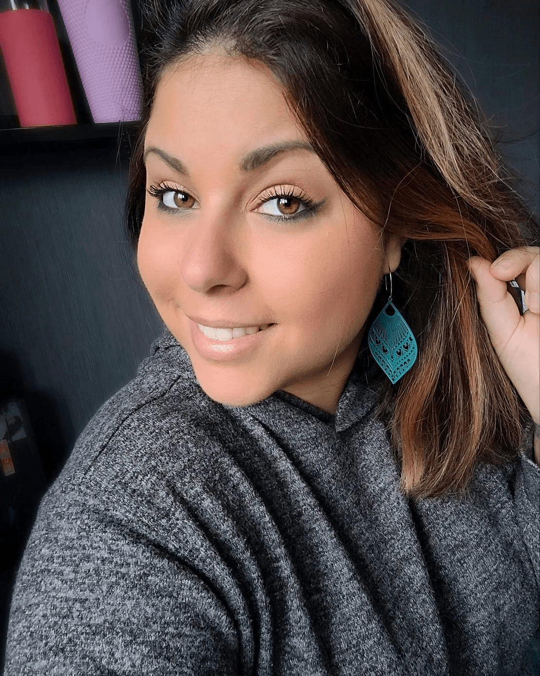 Boucles d’oreilles LUCIA gouttes vertes légères - Créations Uniques