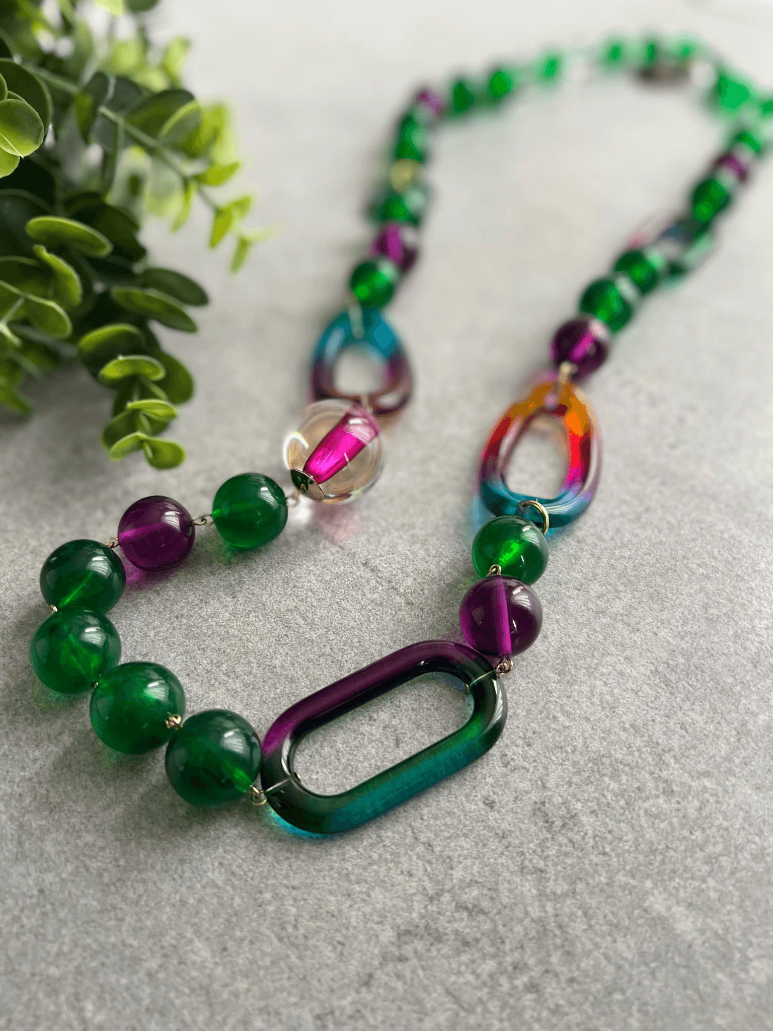 Collier Francine BRAMLI original et asymétrique. Pièce de créateur. - Créations Uniques