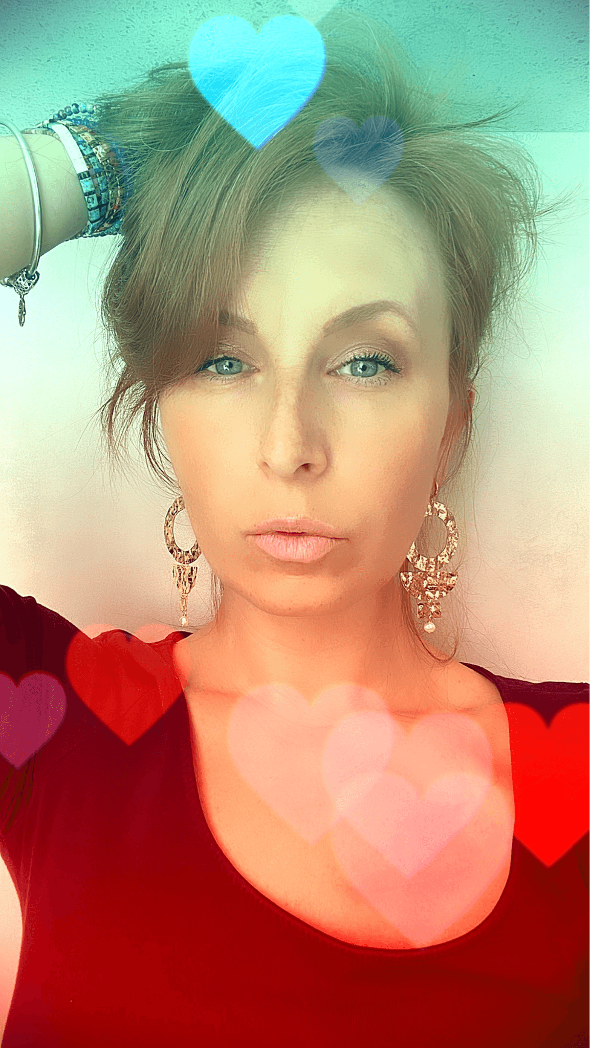 Boucles d’oreilles LINDA chic et glamour Laiton doré plaqué or 16k - Créations Uniques