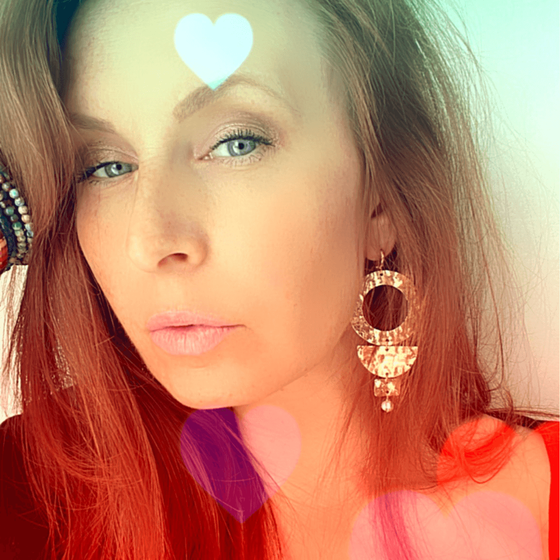 Boucles d’oreilles LINDA chic et glamour Laiton doré plaqué or 16k - Créations Uniques