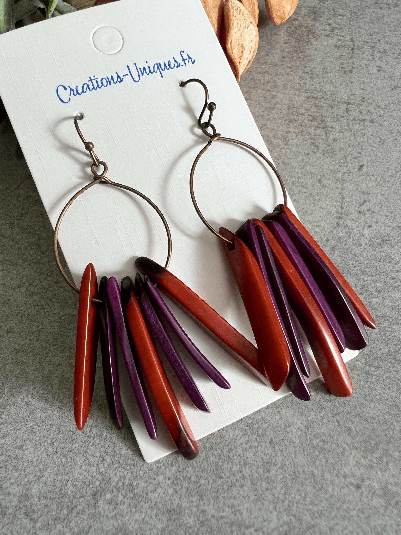 Boucles d’oreilles CHEYENNE - Créations Uniques