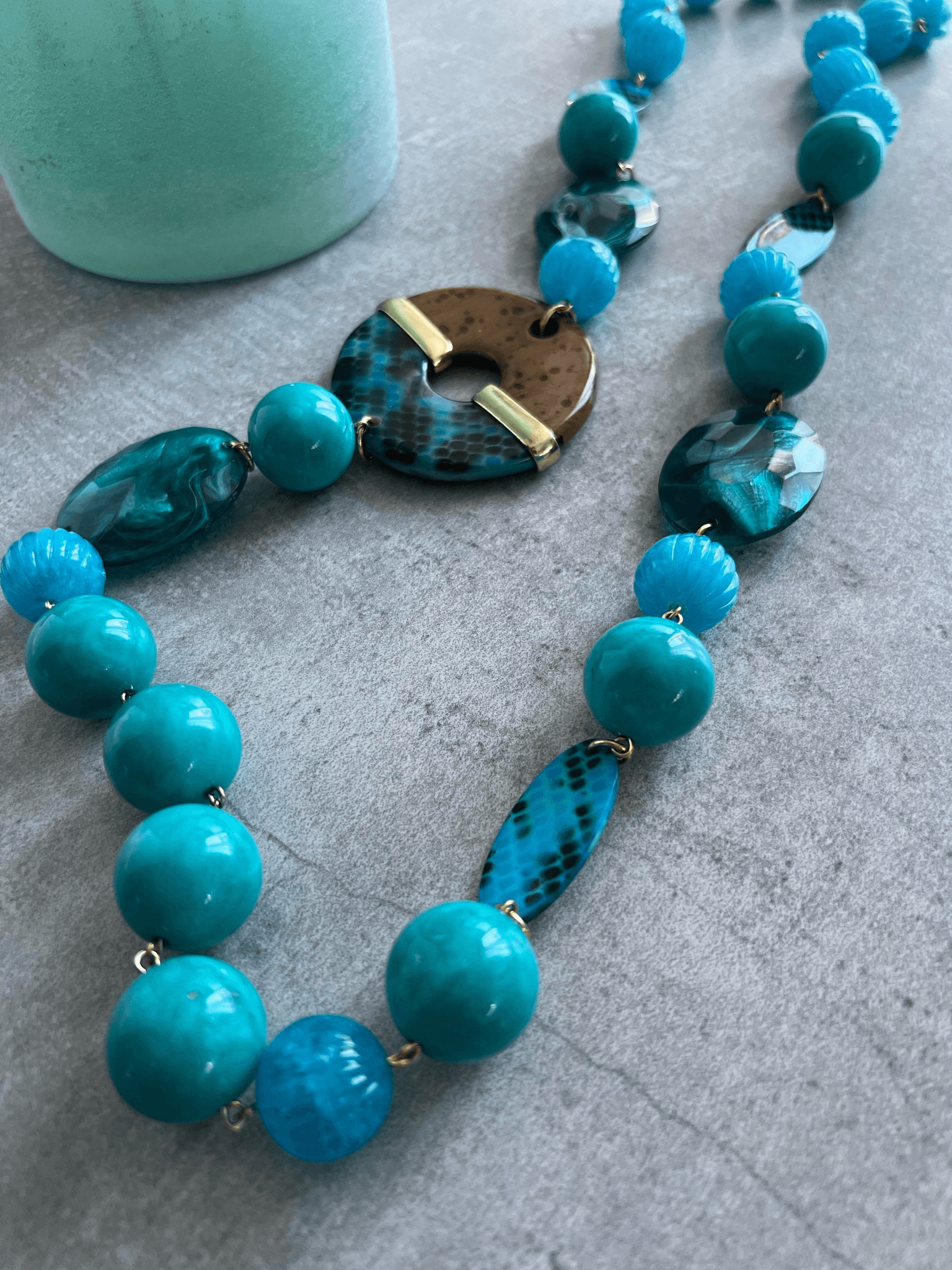 Collier Francine BRAMLI original et asymétrique - Créations Uniques