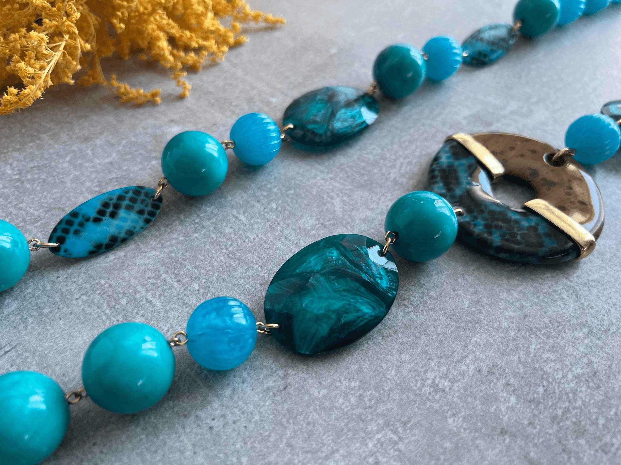 Collier Francine BRAMLI original et asymétrique - Créations Uniques