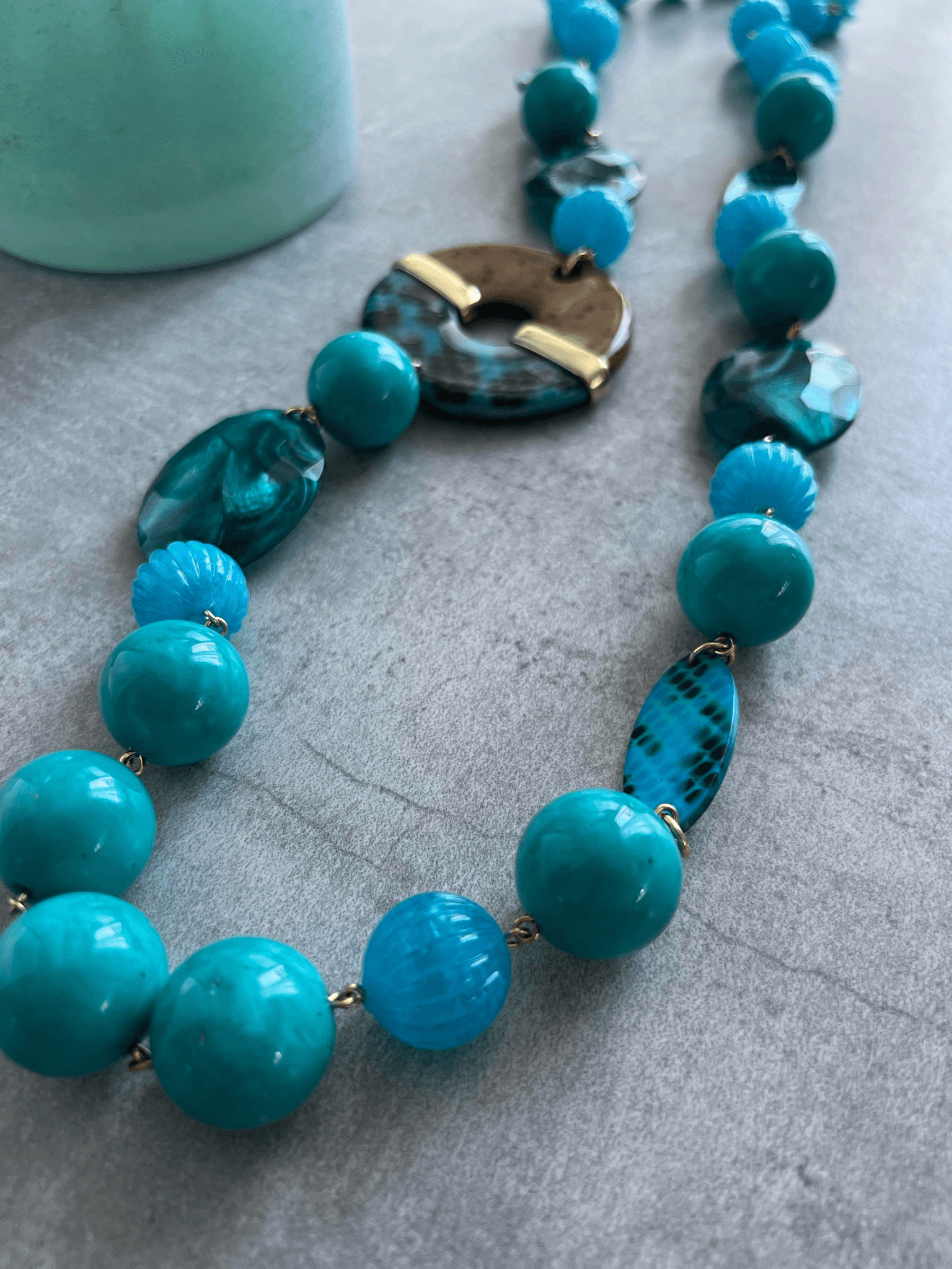 Collier Francine BRAMLI original et asymétrique - Créations Uniques