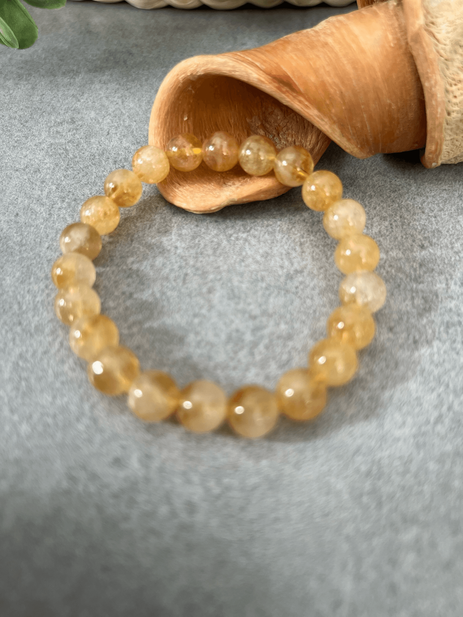 Bracelet VÉRONE - Perles minérales Citrine - Créations Uniques