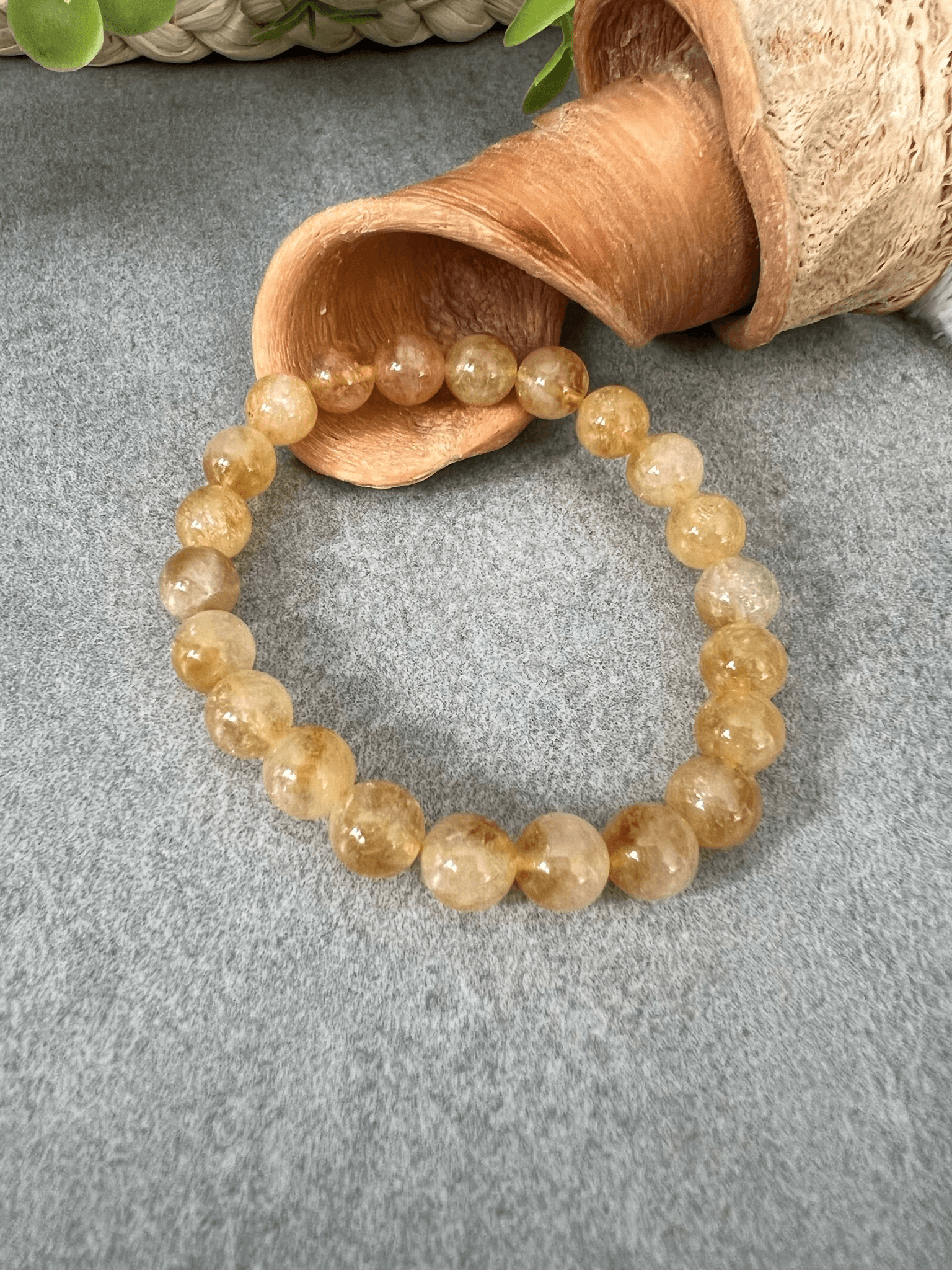 Bracelet VÉRONE - Perles minérales Citrine - Créations Uniques