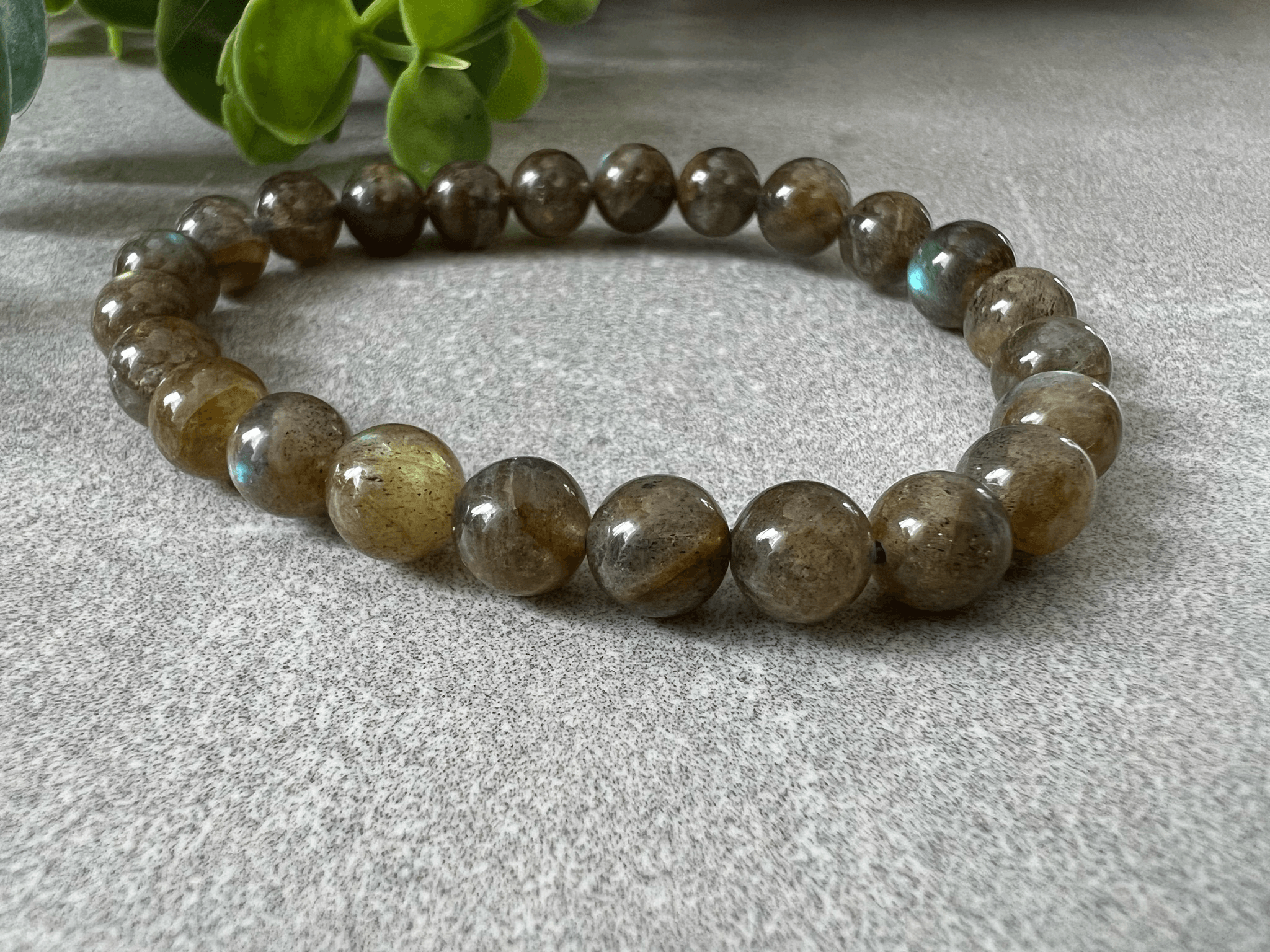 Bracelet TURIN - Perles minérales Labradorite - Créations Uniques