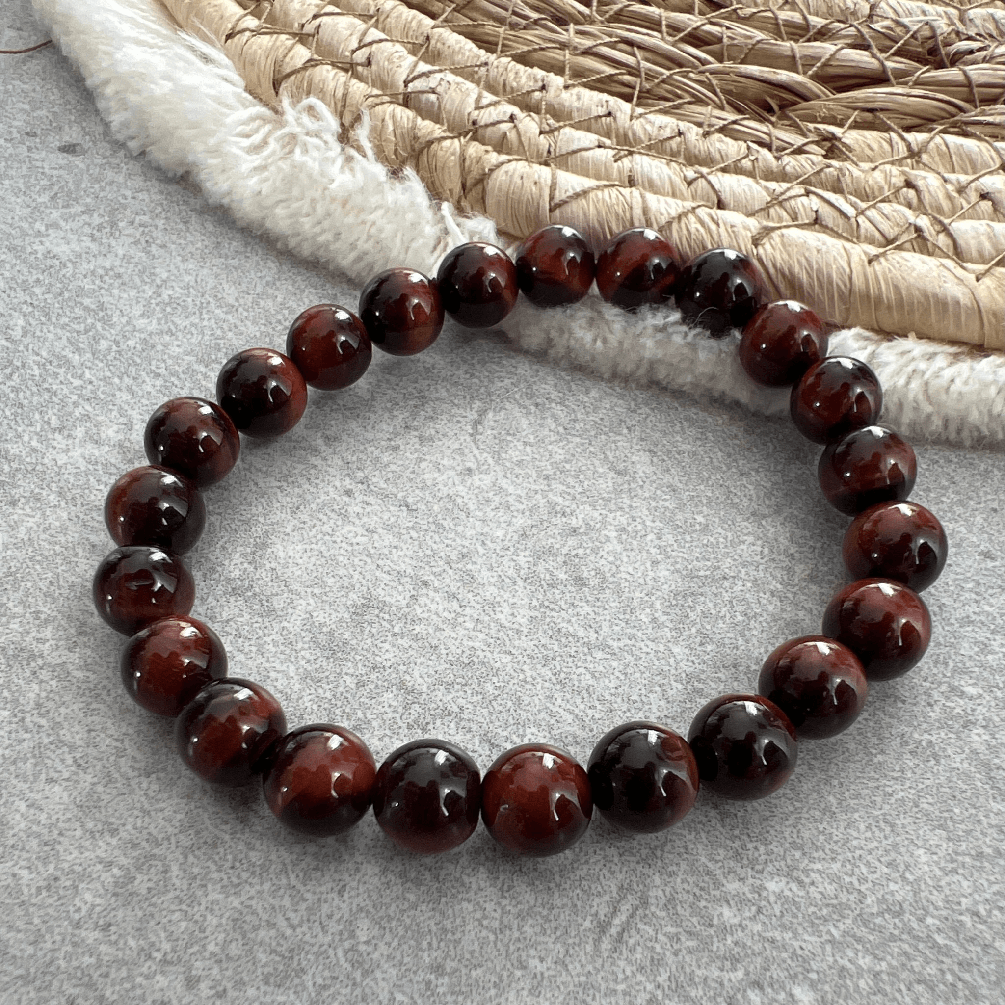 Bracelet COLORADO - perles minérales Œil de tigre - Créations Uniques