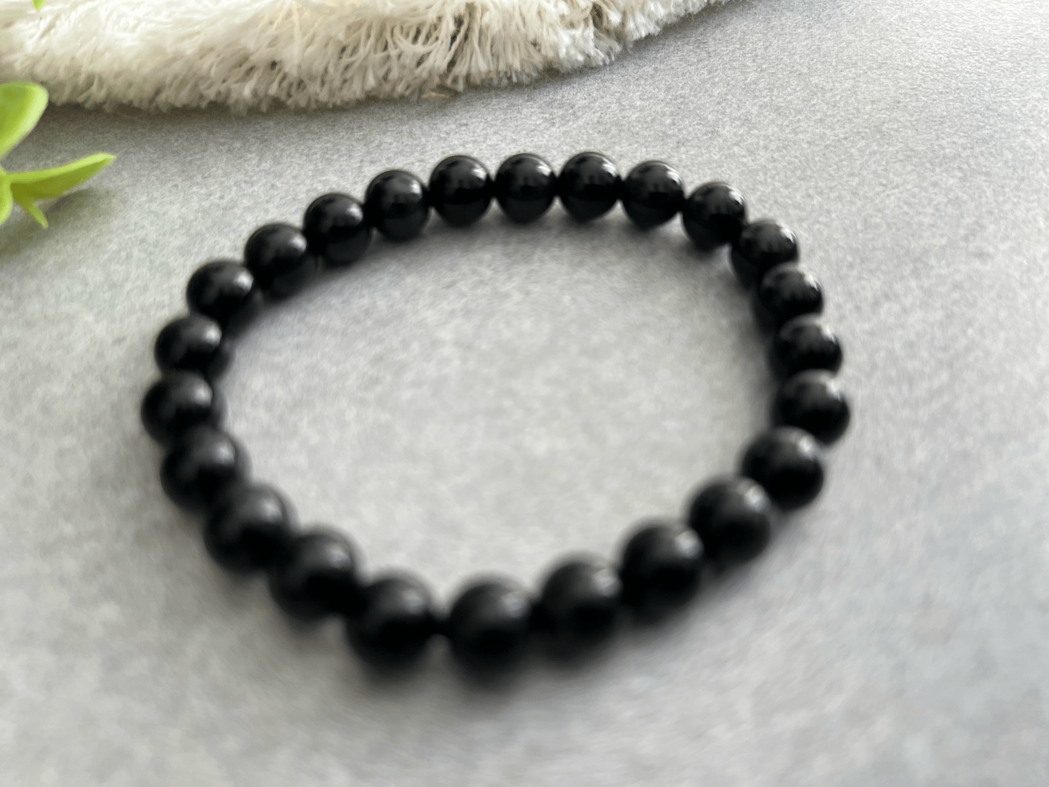 Bracelet SASKATOON - Perles minérales Obsidienne œil céleste. - Créations Uniques