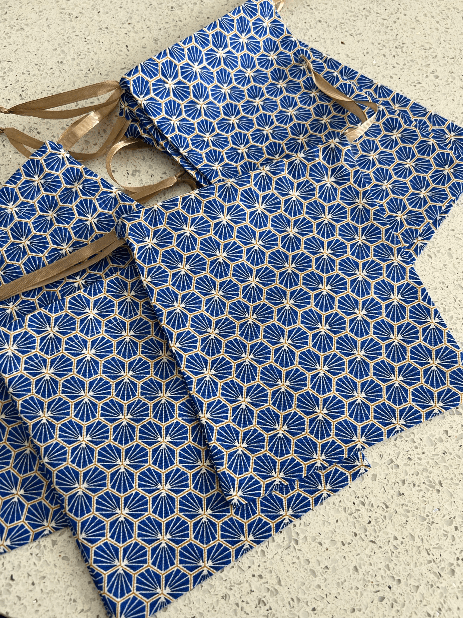 Emballage Pochette bleue PATRICIA - Créations Uniques