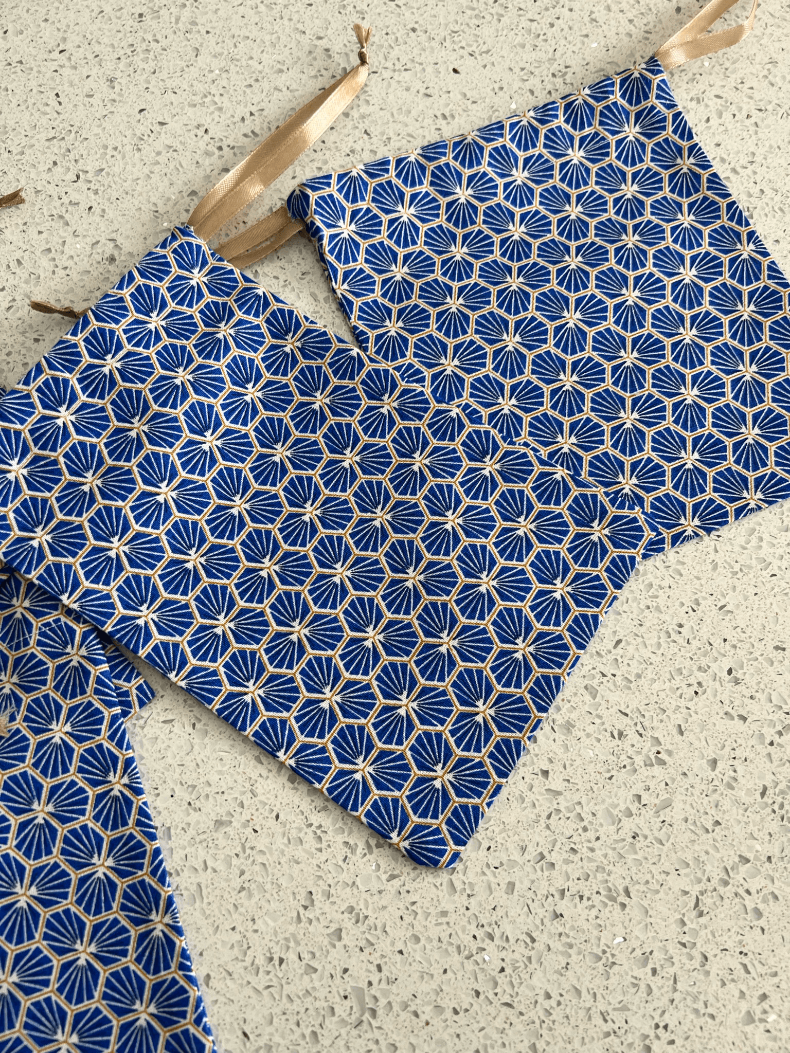 Emballage Pochette bleue PATRICIA - Créations Uniques