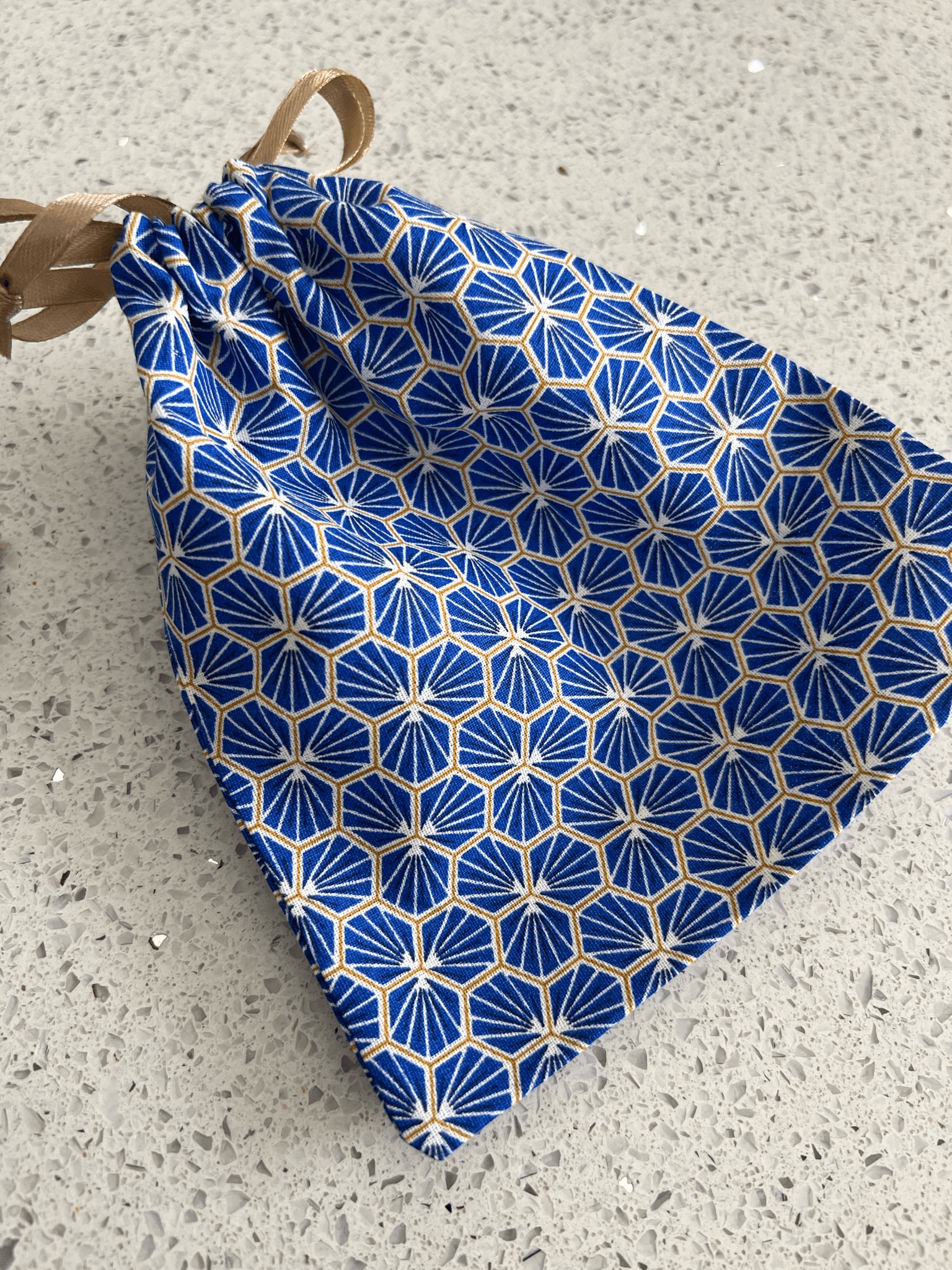 Emballage Pochette bleue PATRICIA - Créations Uniques