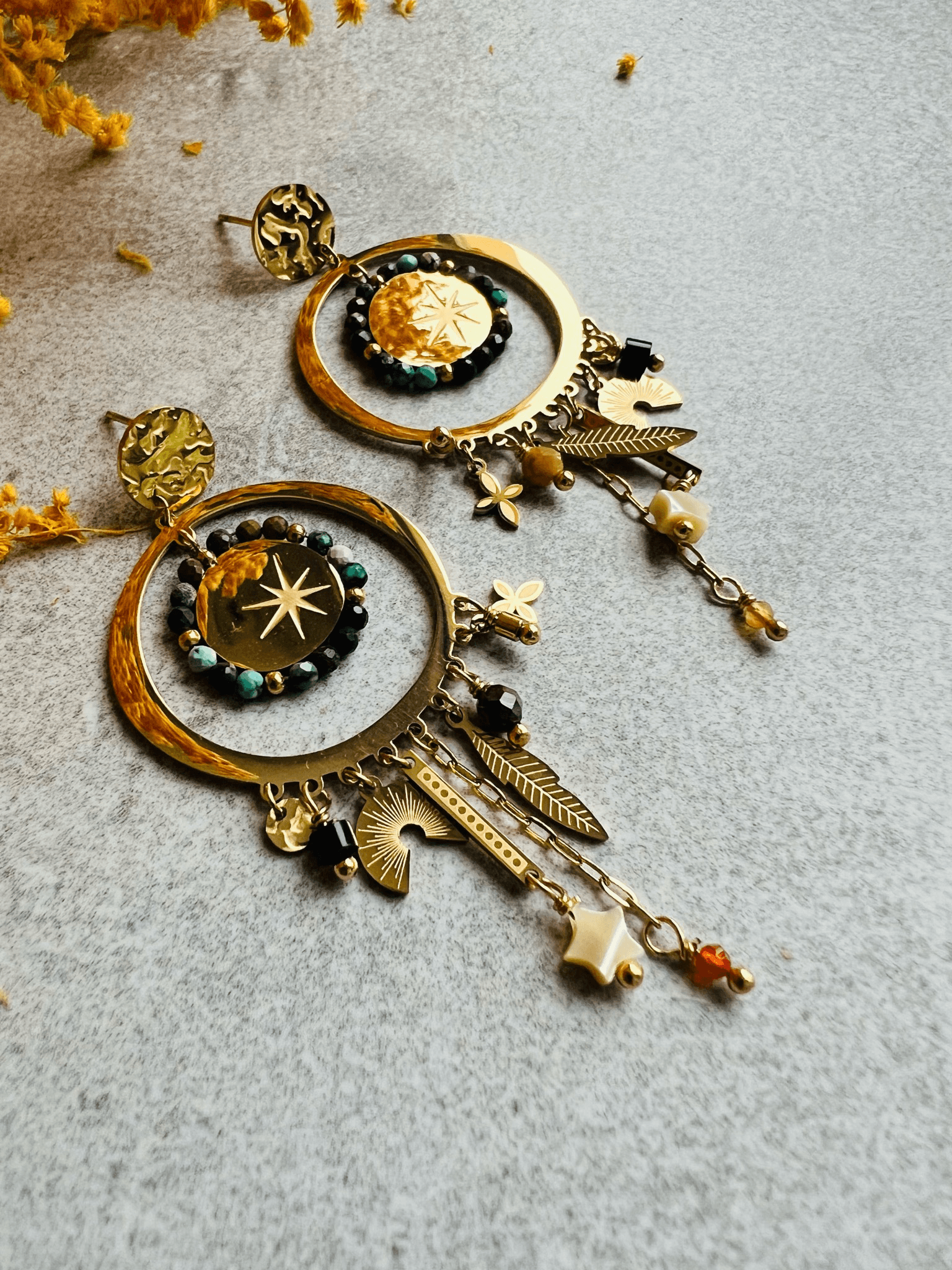 Boucles d’oreilles CELESTE - Créations Uniques