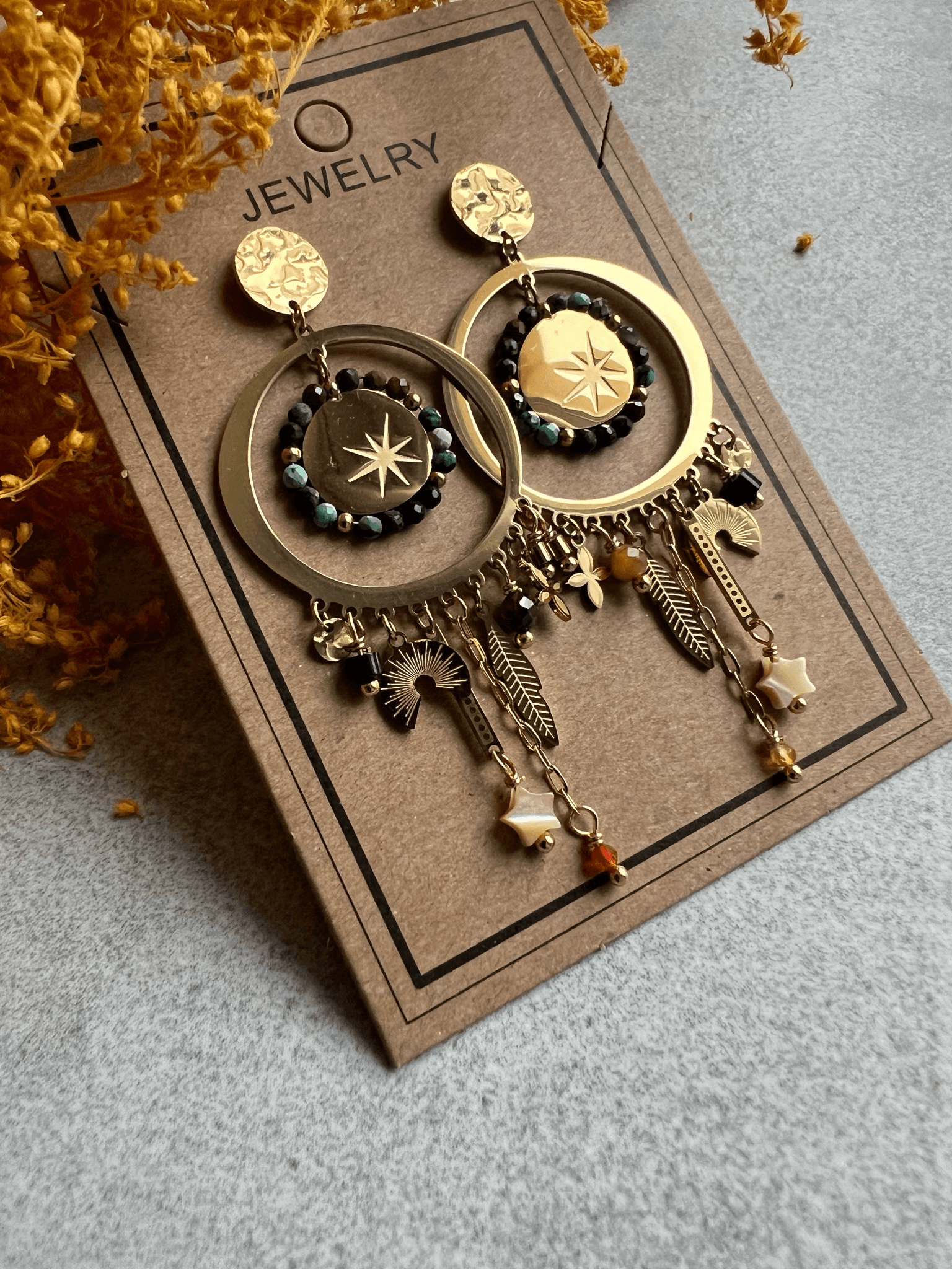 Boucles d’oreilles CELESTE - Créations Uniques