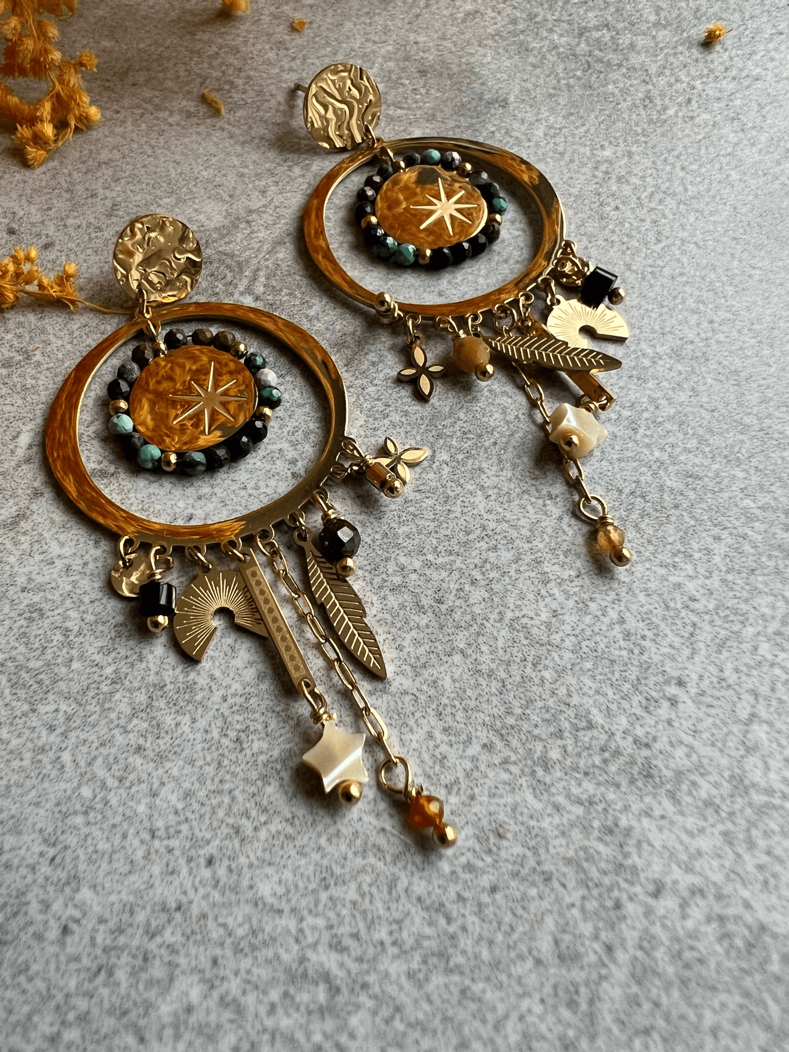 Boucles d’oreilles CELESTE - Créations Uniques