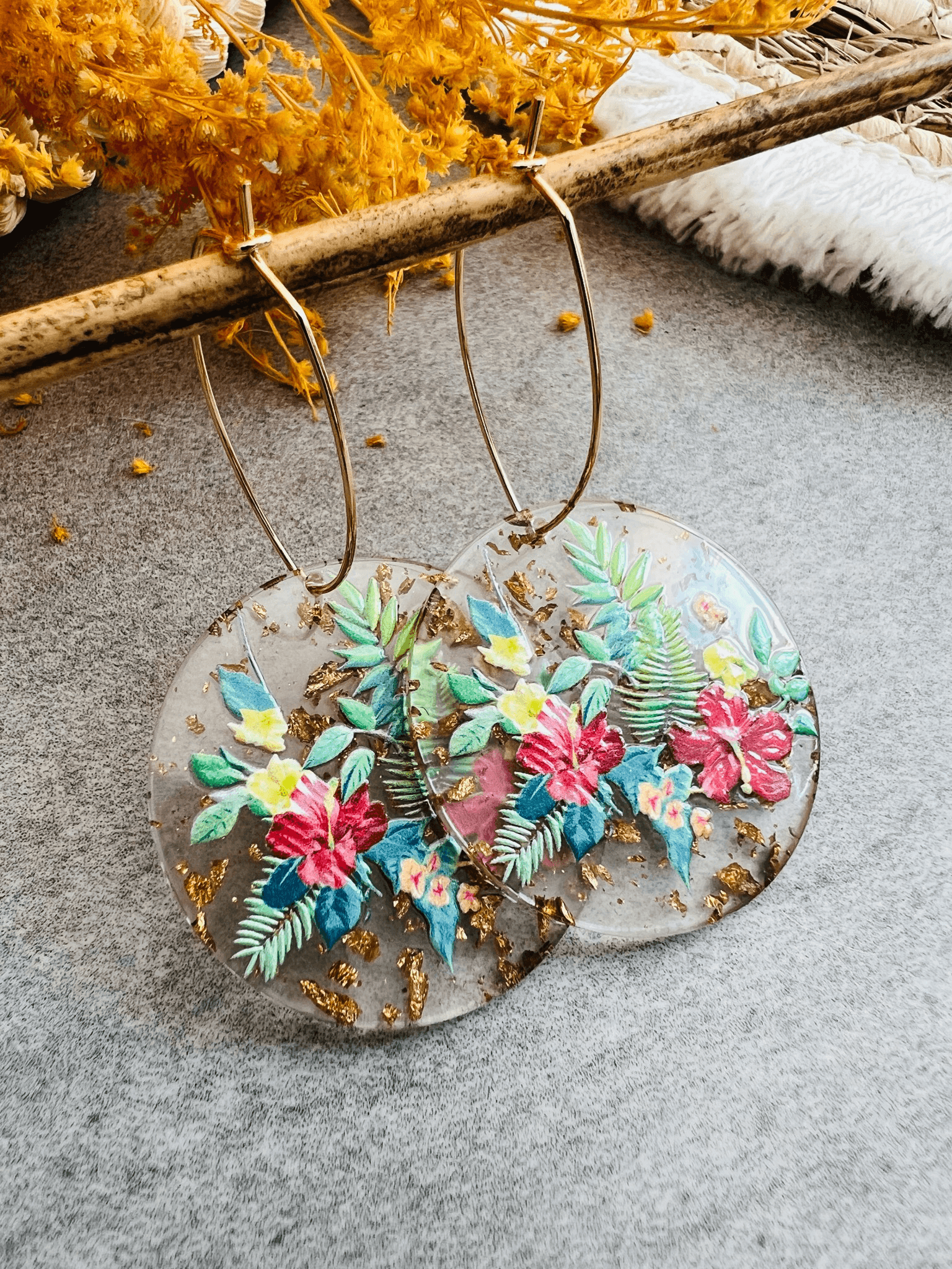 Boucles d’oreilles MARIE-HELENE - Créations Uniques