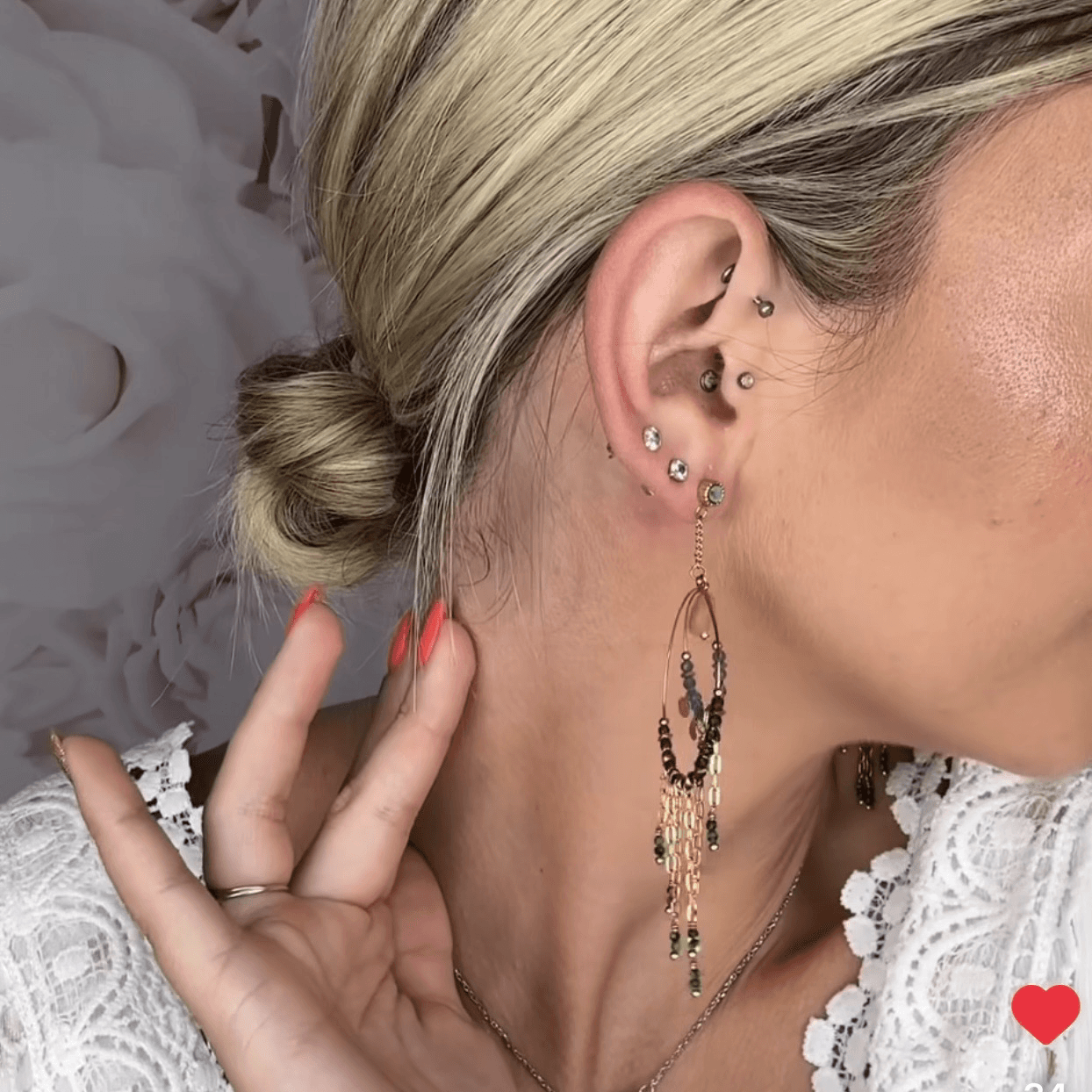 Boucles d’oreilles ANNABELLE - Créations Uniques