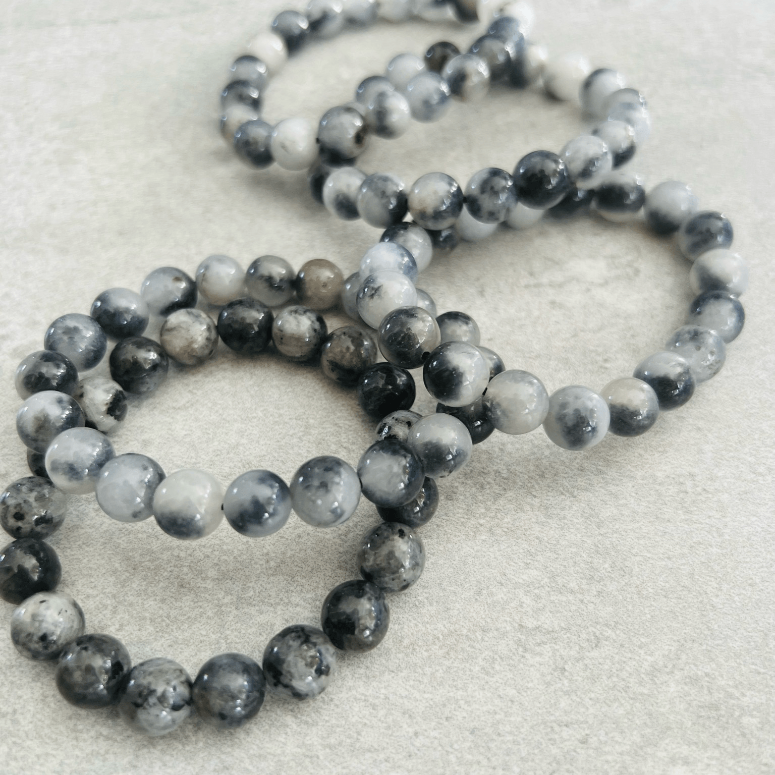 Bracelet GRIS perles - Créations Uniques