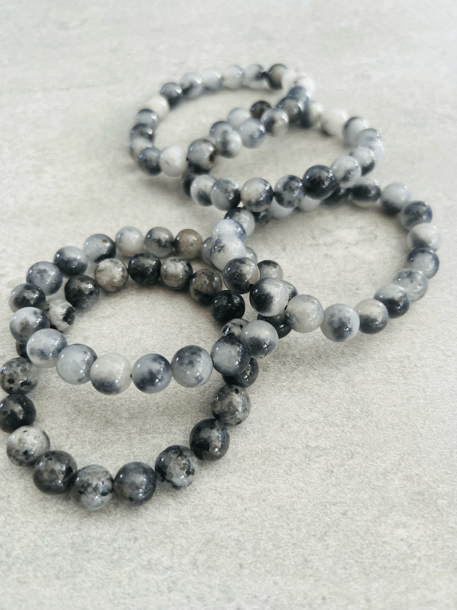 Bracelet GRIS perles - Créations Uniques