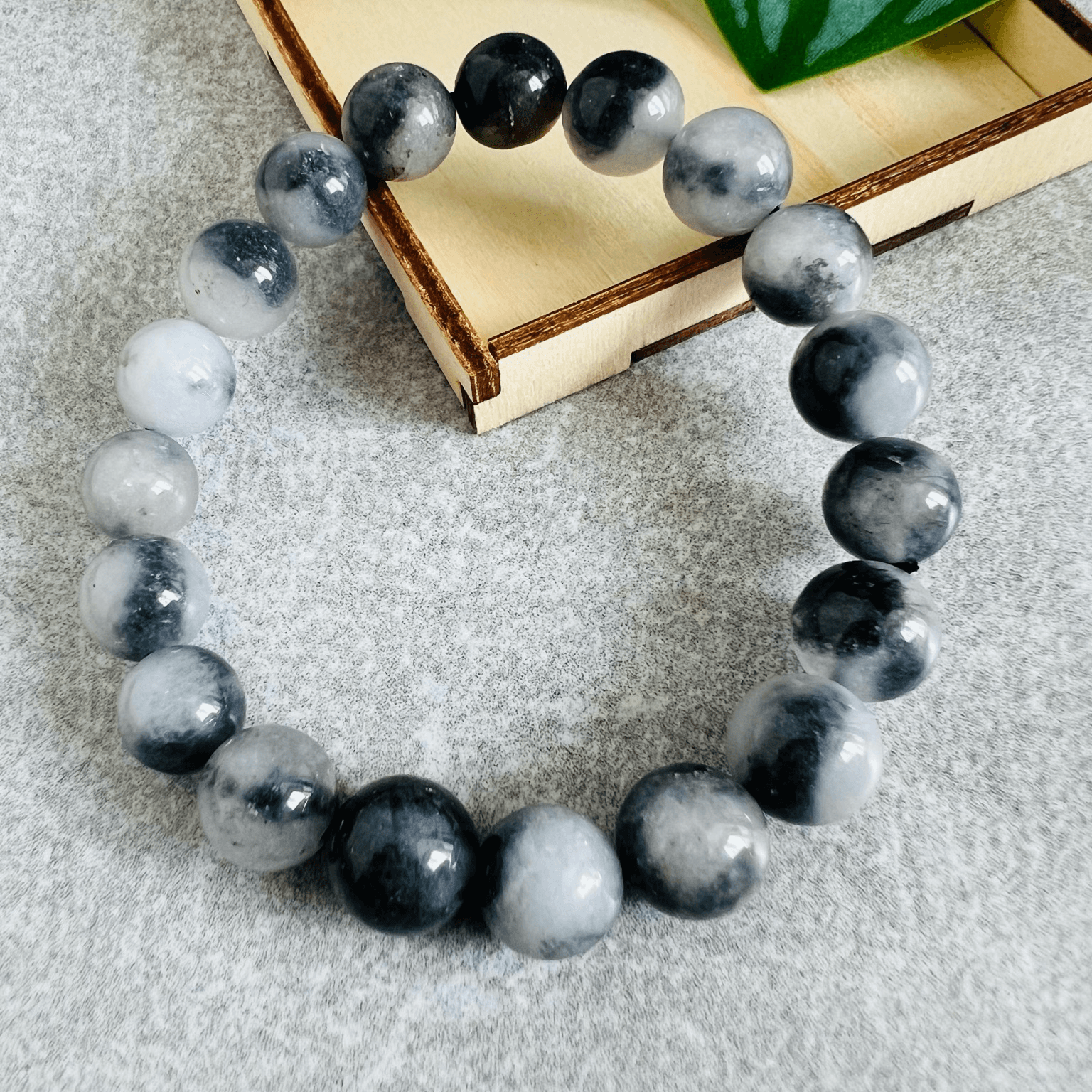 Bracelet GRIS perles - Créations Uniques