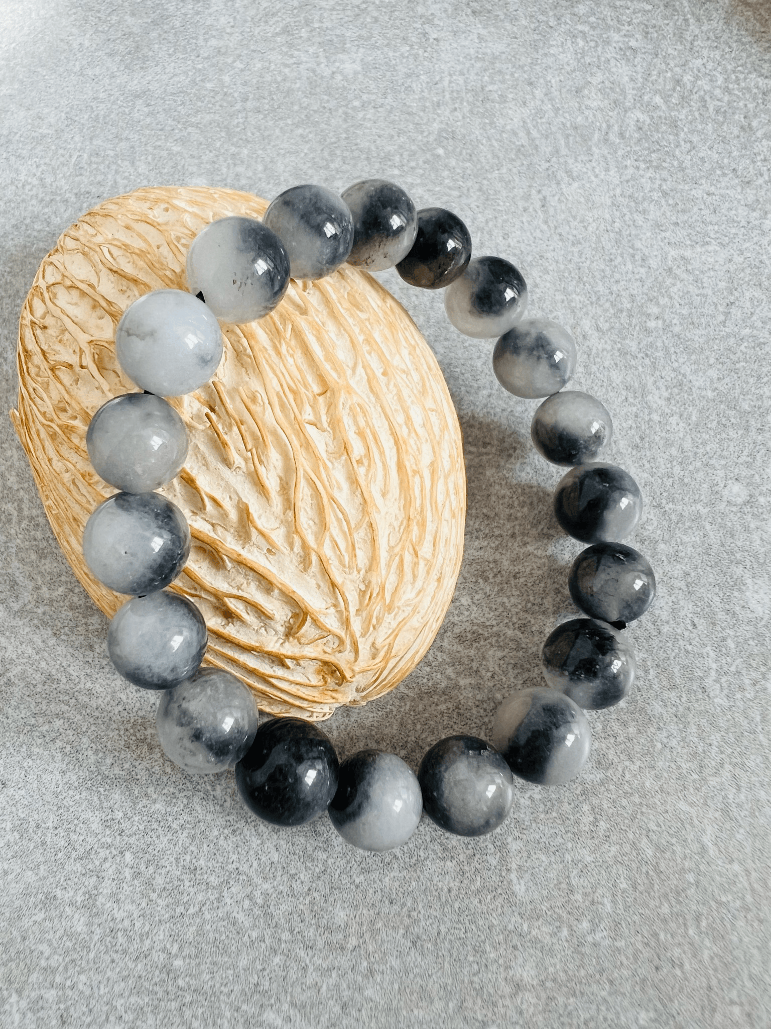 Bracelet GRIS perles - Créations Uniques