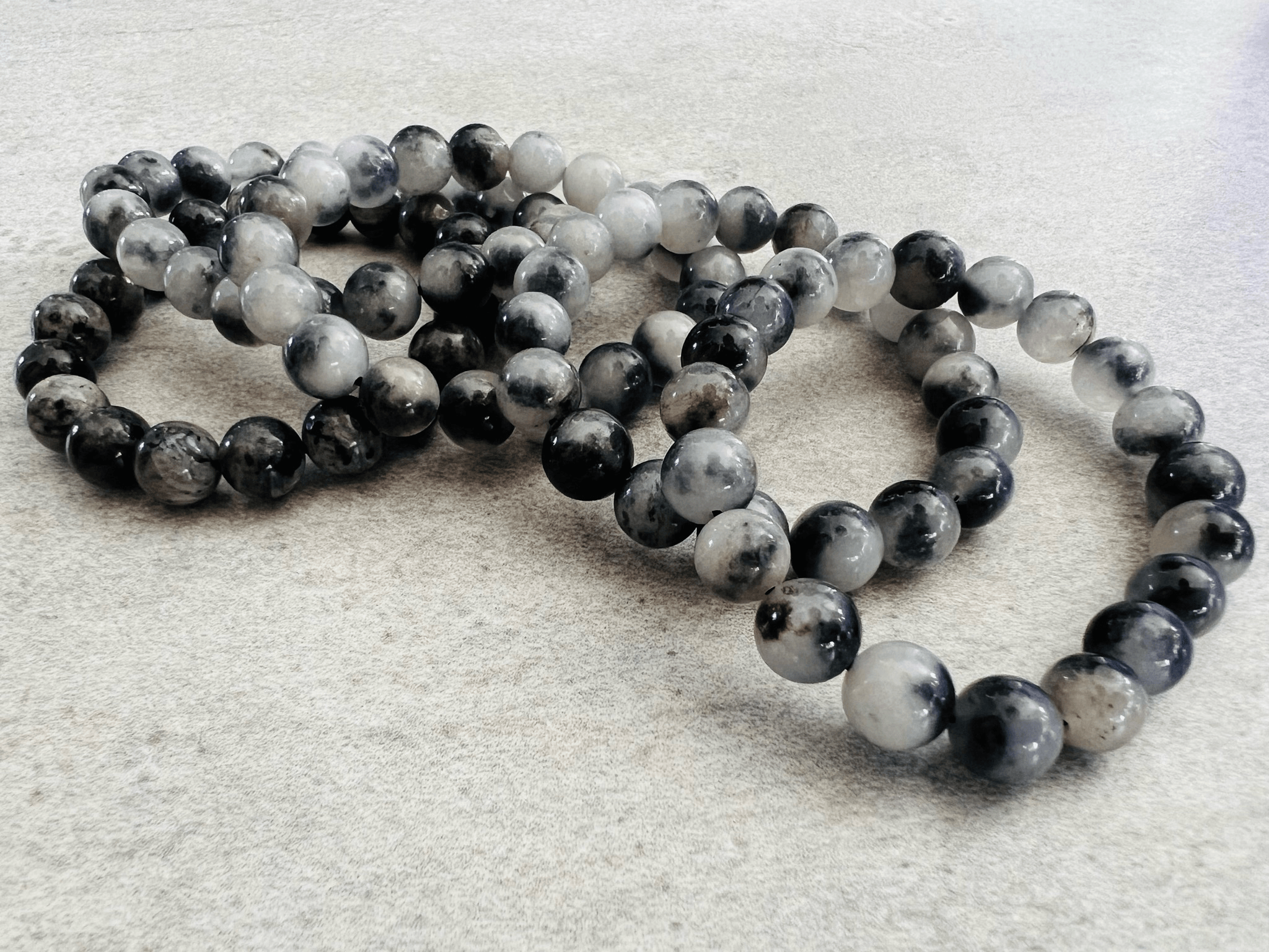 Bracelet GRIS perles - Créations Uniques