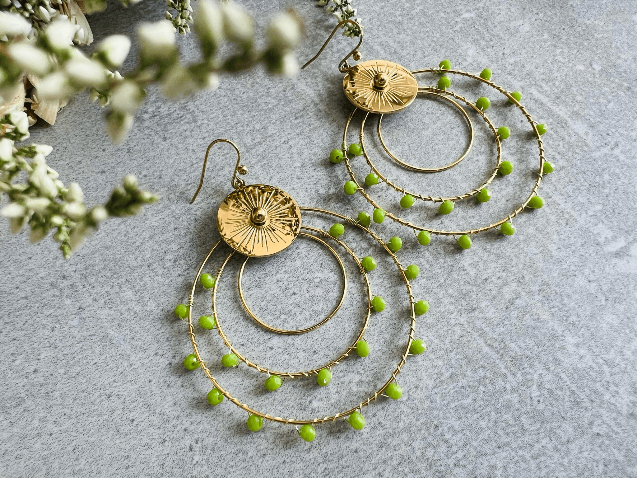 Boucles d’oreilles BERTHE - Créations Uniques