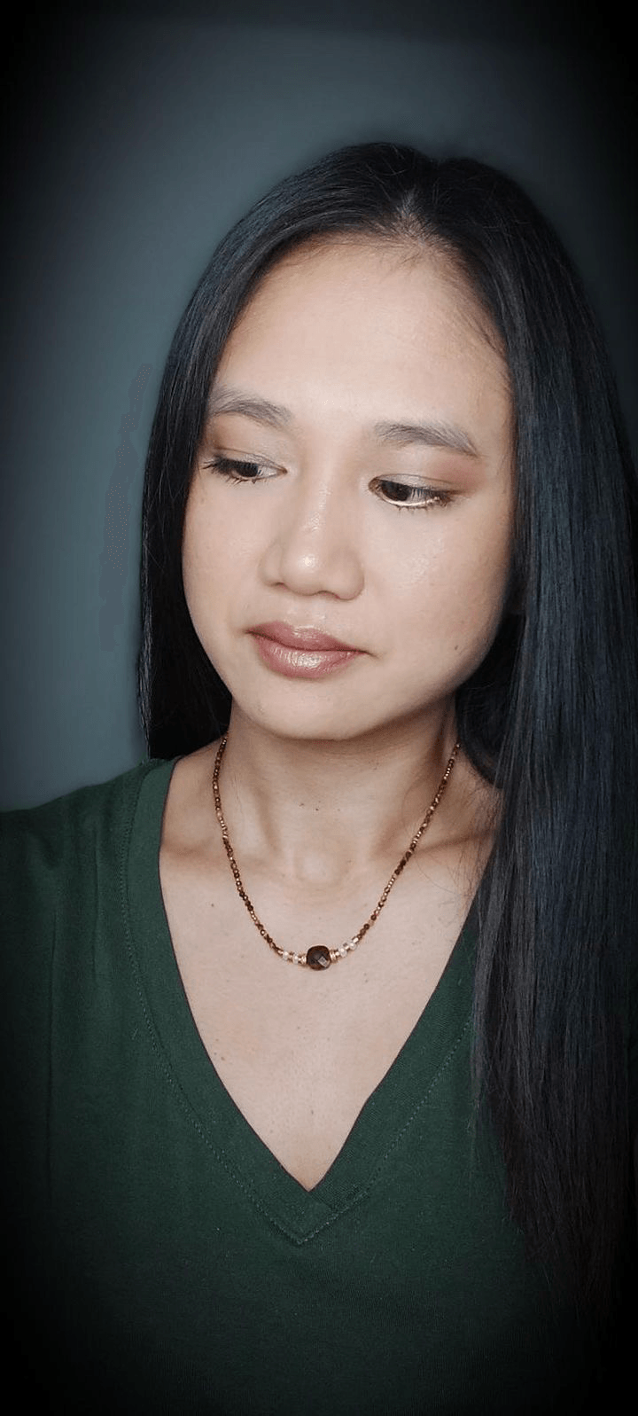 Collier JEANNE perles marrons - Créations Uniques