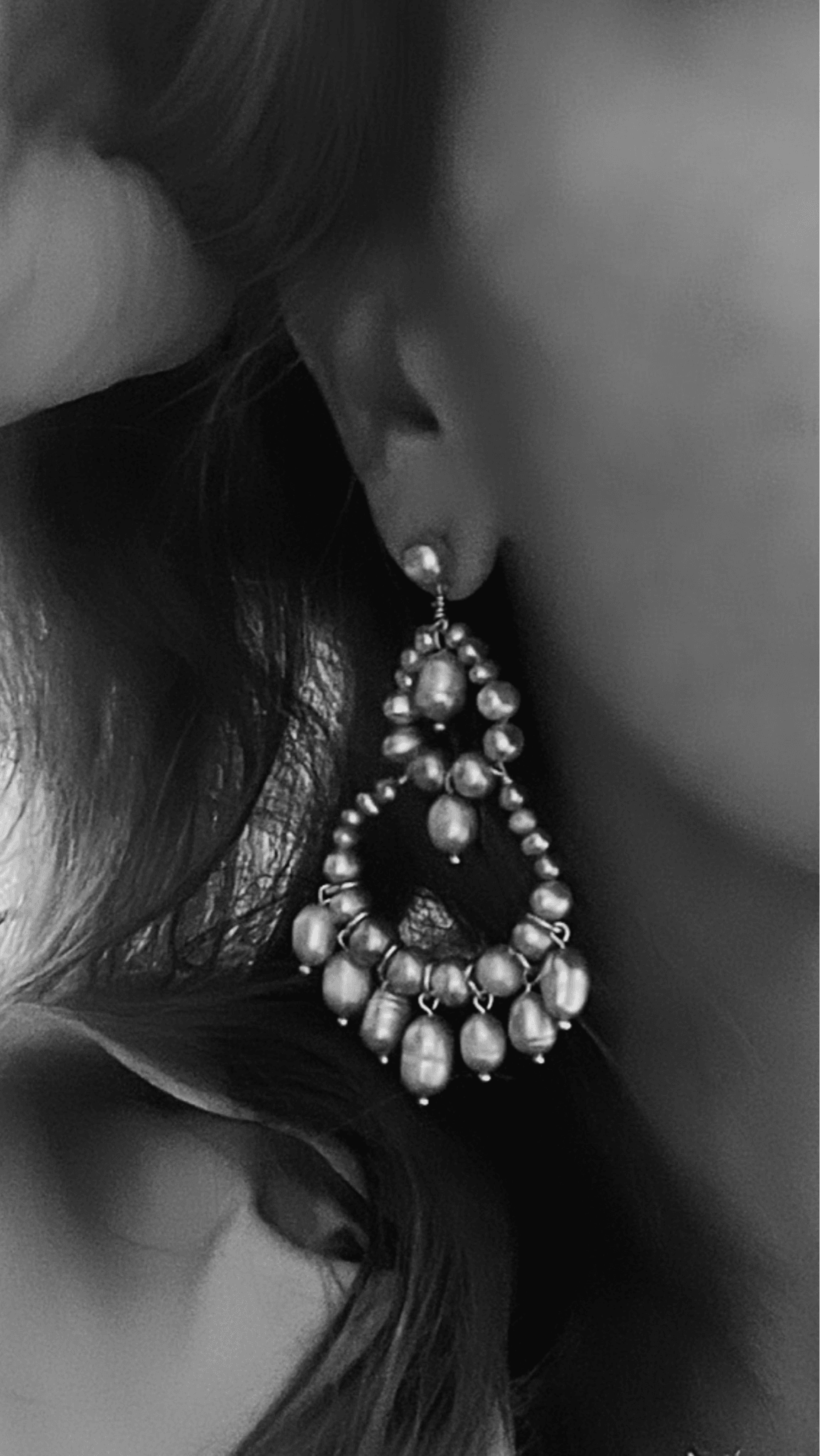 Boucles d’oreilles SORENE perles eau douce et perles rose nacré - Créations Uniques