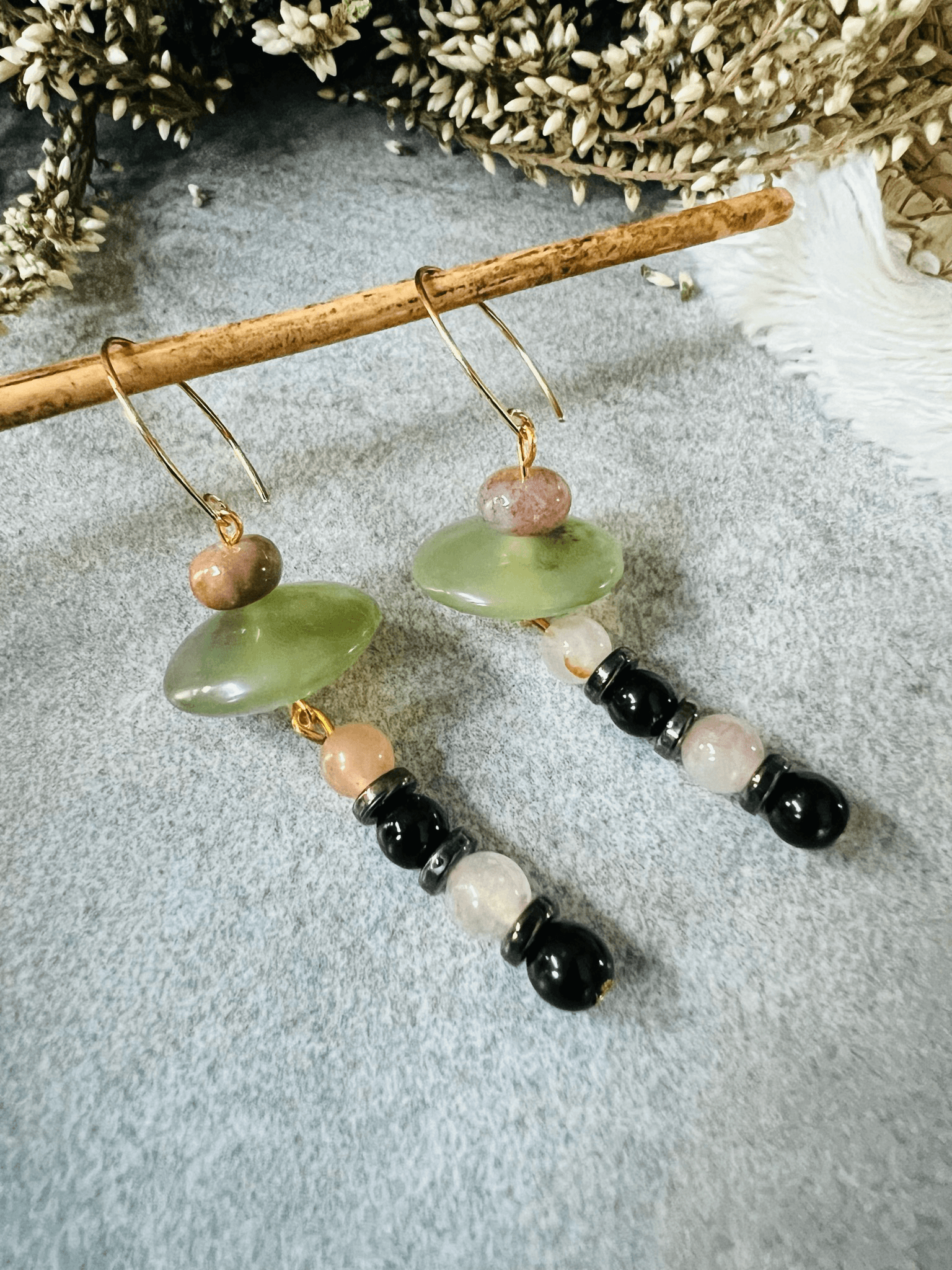 Boucles d’oreilles perles DANY - Créations Uniques - Créations Uniques