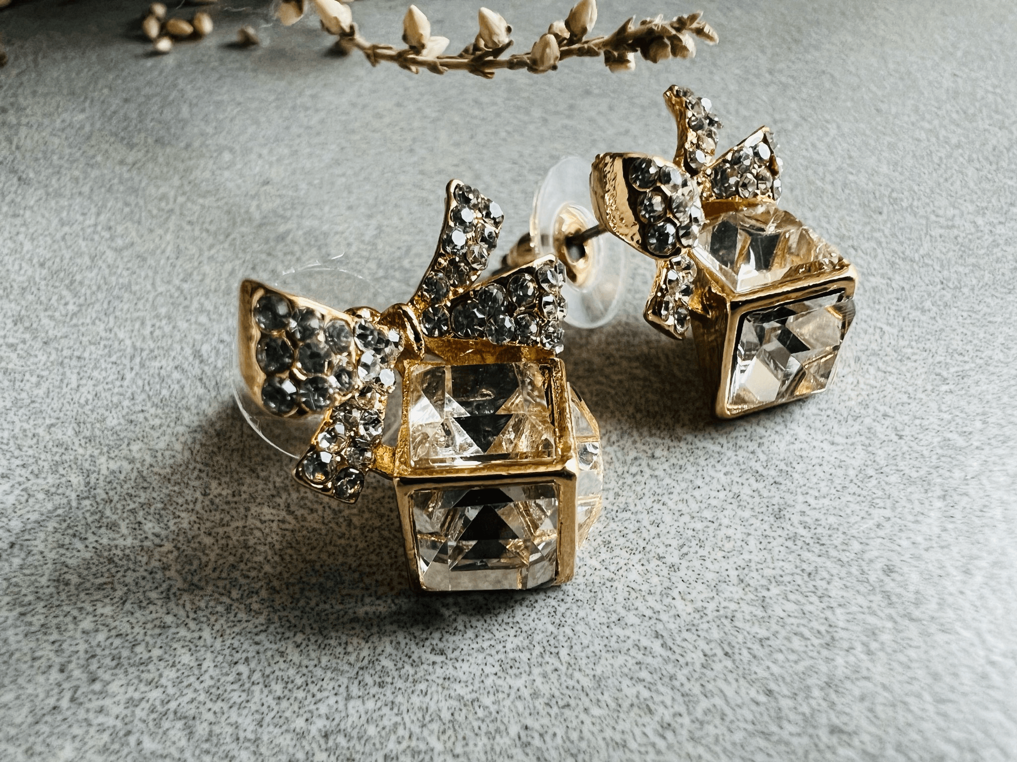 Boucles d’oreilles LANNA cadeau strass fantaisie - Créations Uniques