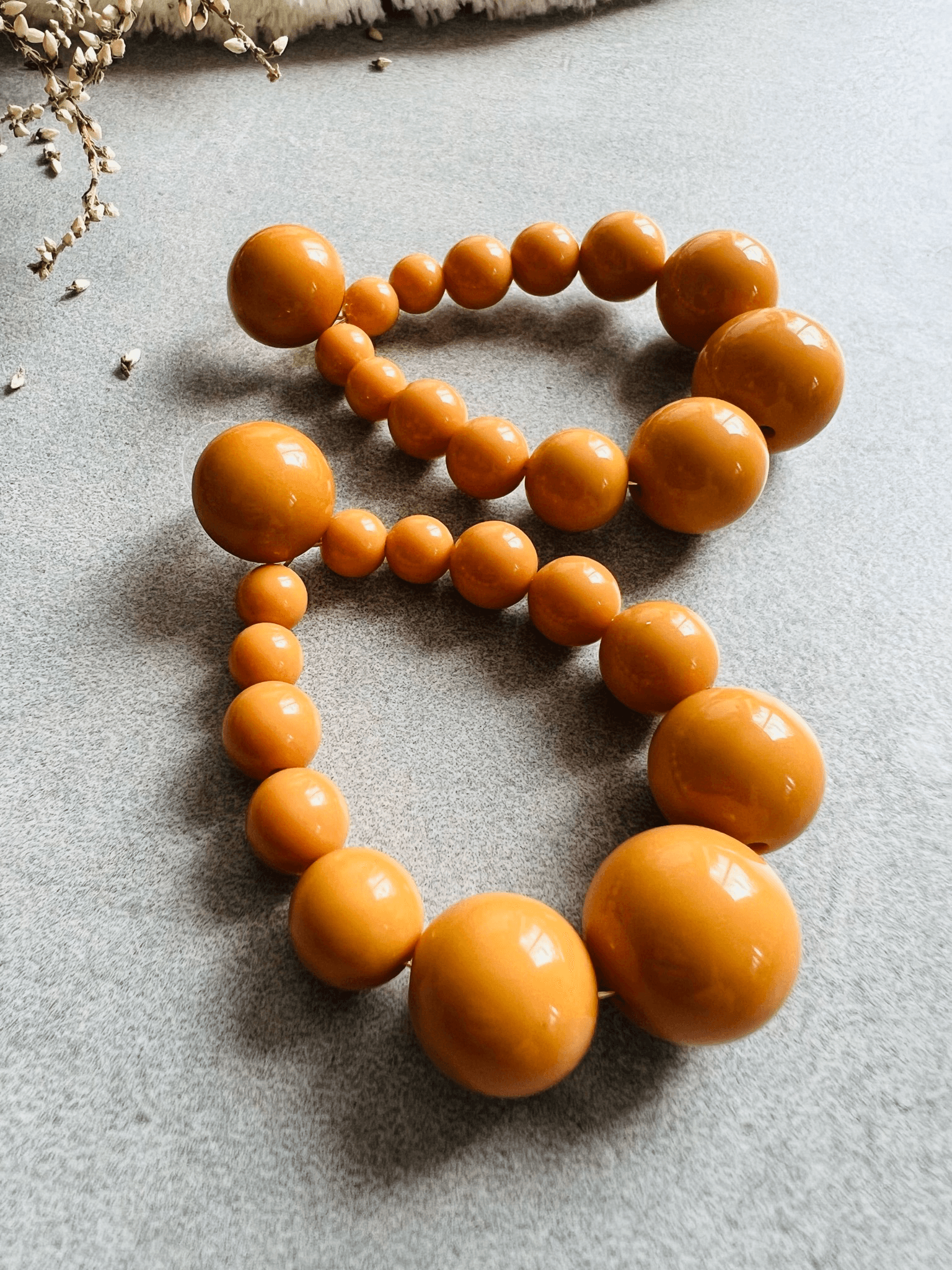 Boucles d’oreilles gouttes JESSIKA perles jaune moutarde - Créations Uniques - Créations Uniques