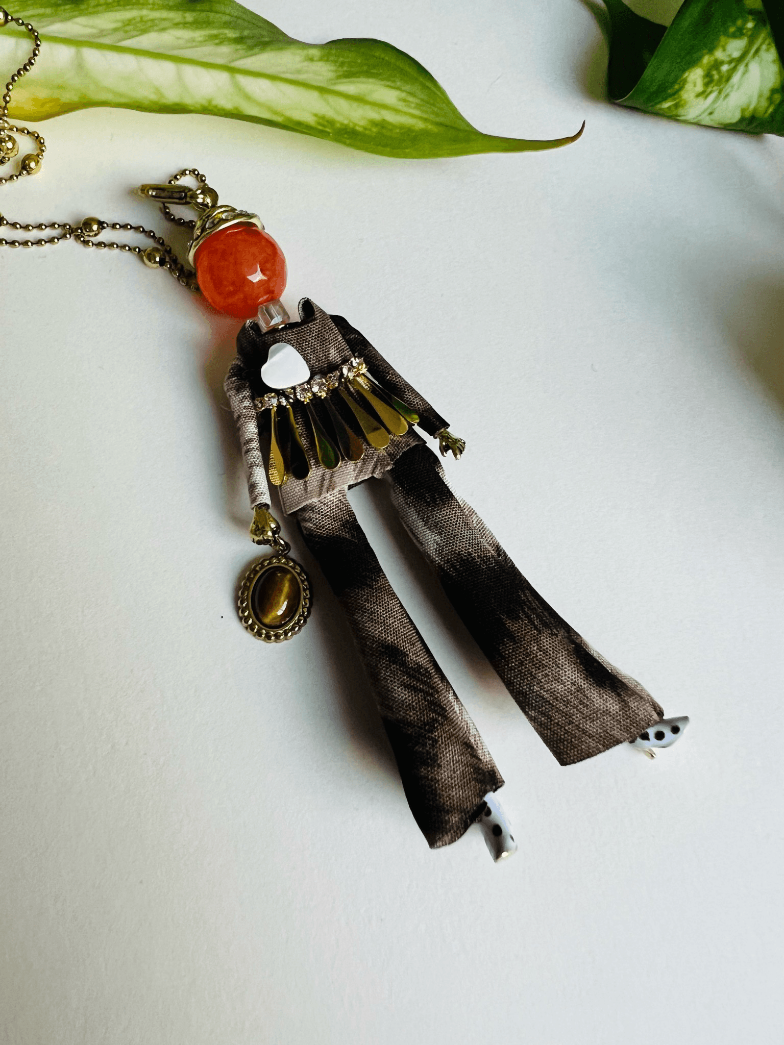 Collier MANON sautoir poupée articulée - Créations Uniques