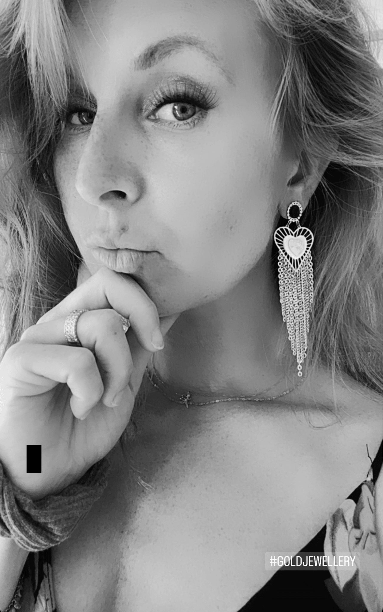 Boucles d’oreilles GRAZIELLA cœurs et chaînes dorés - Créations Uniques