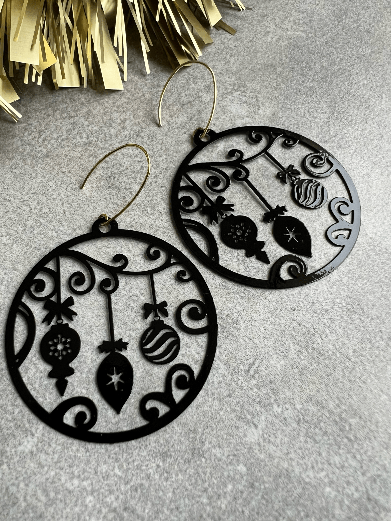 Boucles d’oreilles SAMANTHA thème Noël - Créations Uniques - Créations Uniques