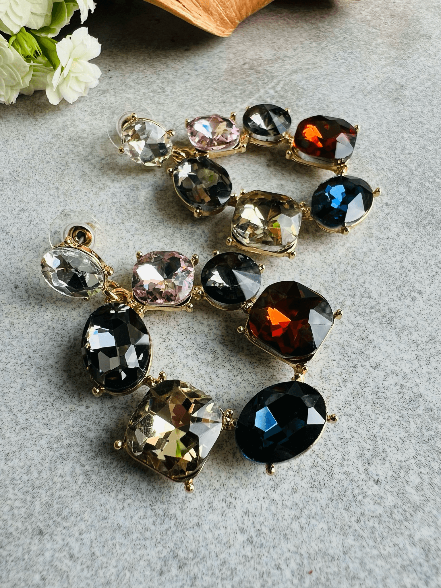 Boucles d’oreilles RENATA chic et brillantes - Créations Uniques