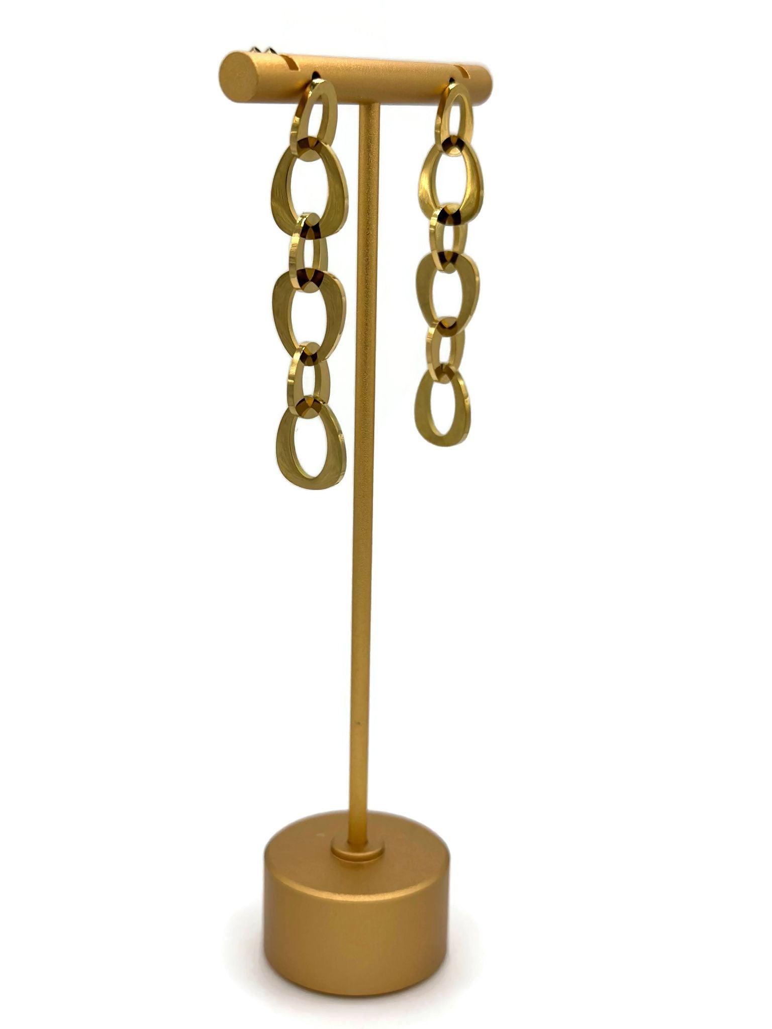 Boucles d’oreilles ANISSA maillons dorés - Créations Uniques