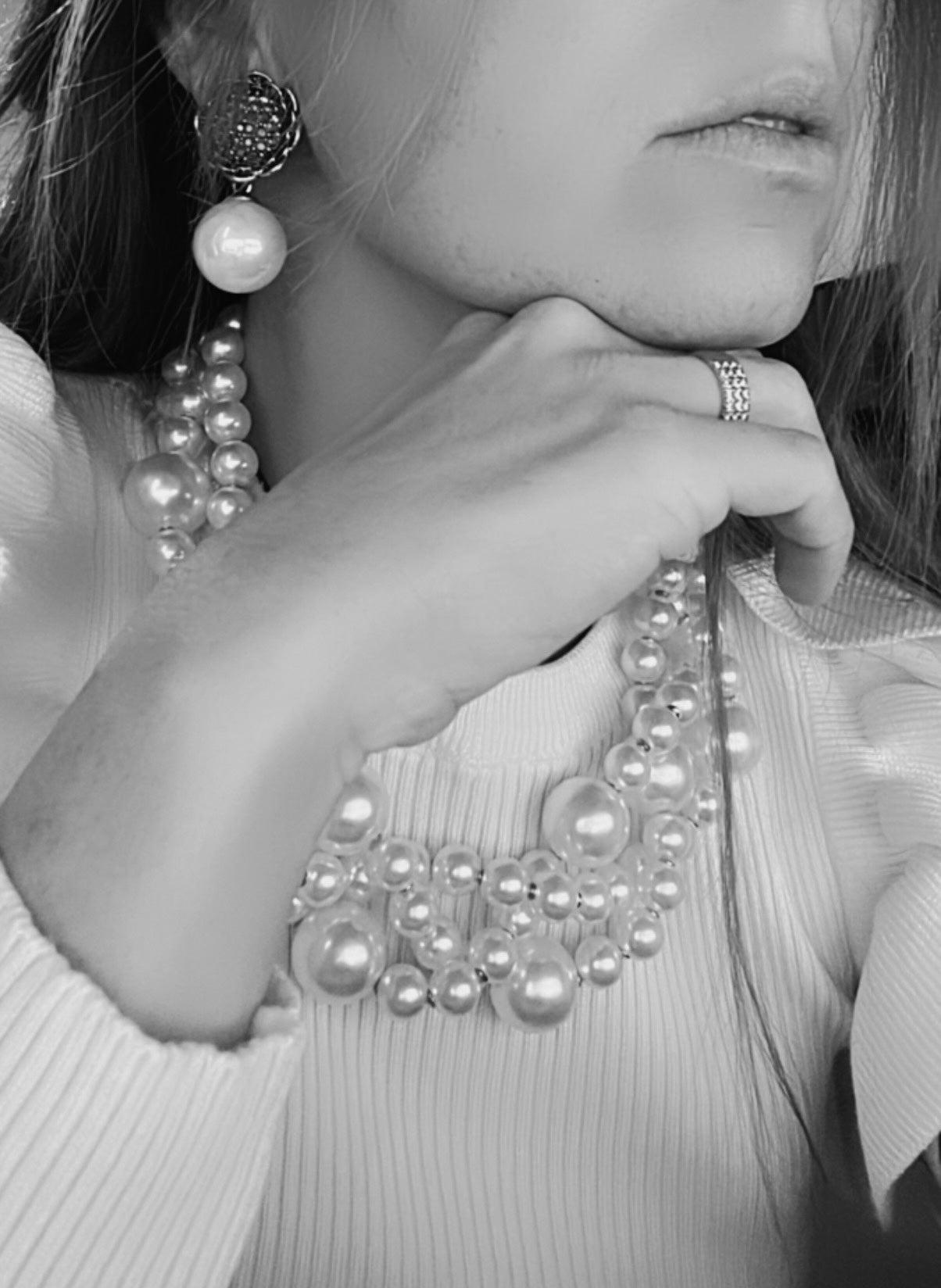 Clips NATALIA strass et perles - Créations Uniques