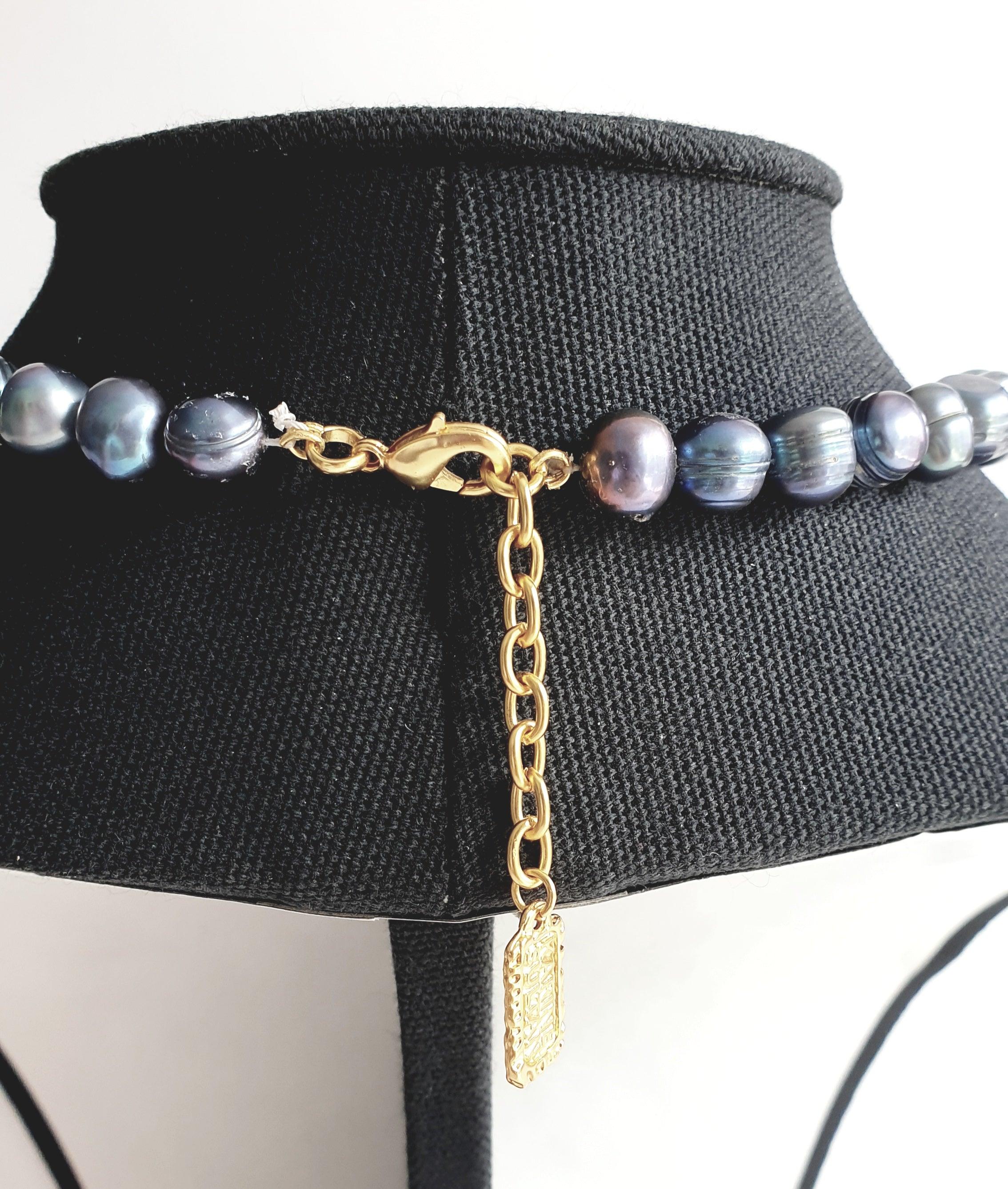 N69034 Collier Rang de Perles - Karine Sultan - Créations Uniques