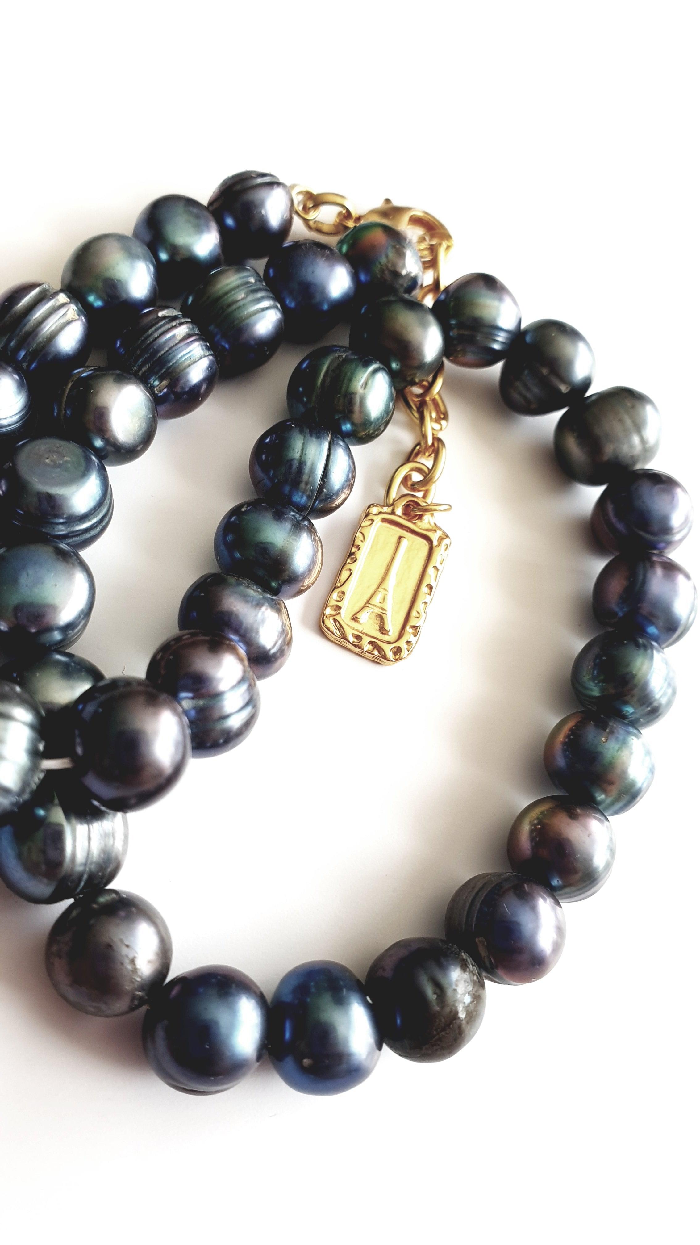 N69034 Collier Rang de Perles - Karine Sultan - Créations Uniques