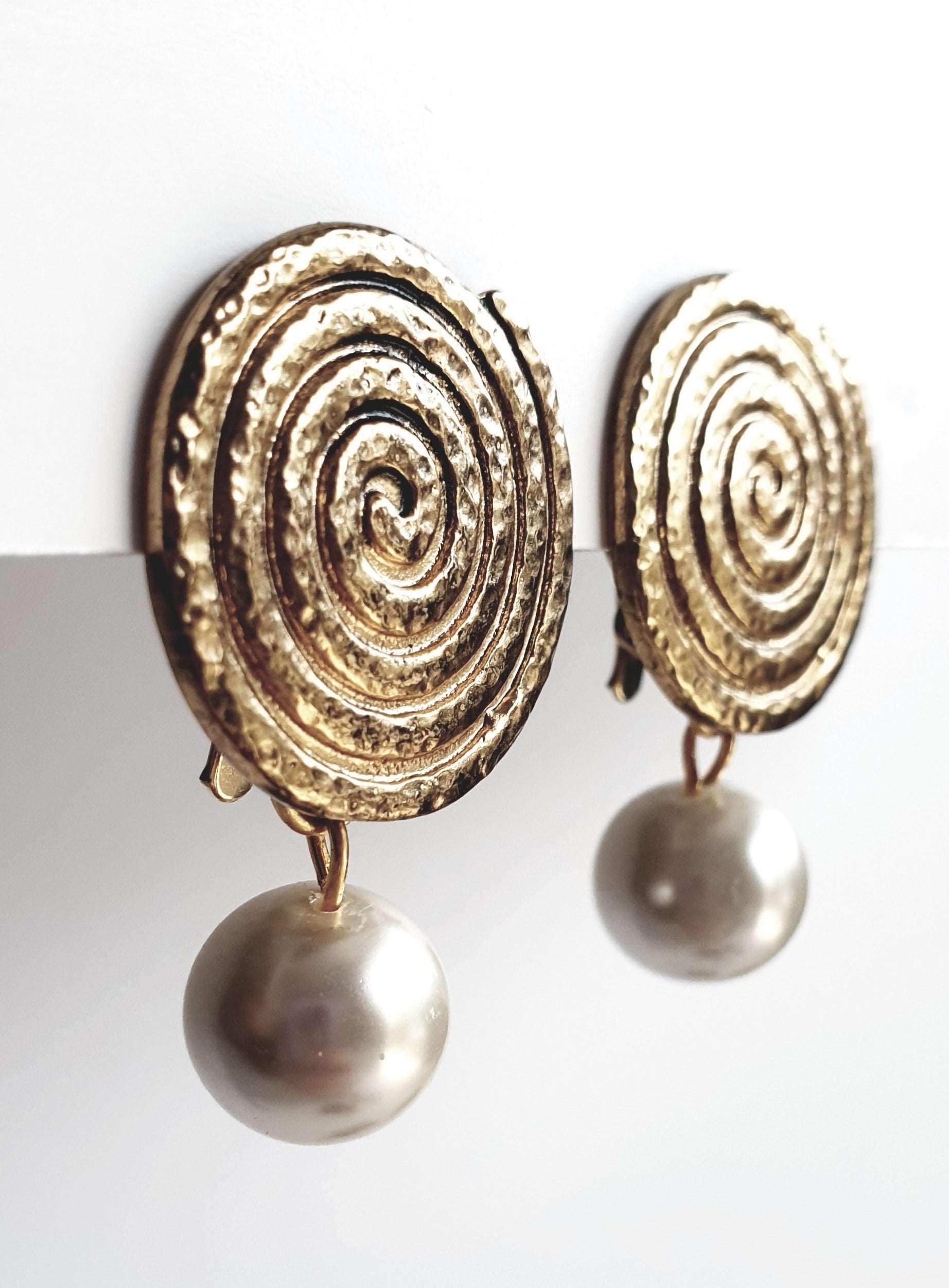 E68933 Boucles d'oreilles clips - Karine Sultan - Créations Uniques