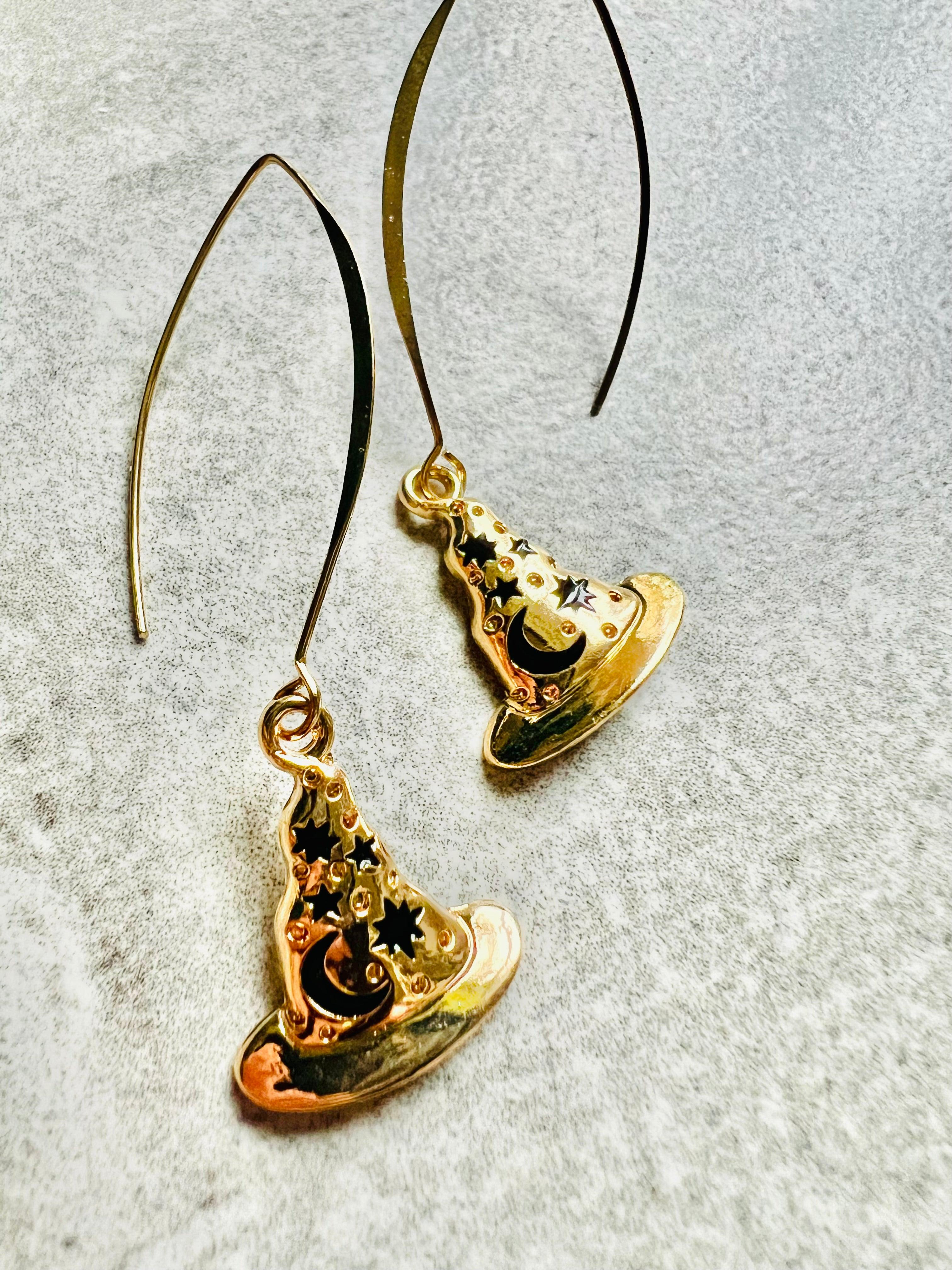 Boucles d’oreilles CHAPEAUX MAGICIEN - Créations Uniques - Créations Uniques