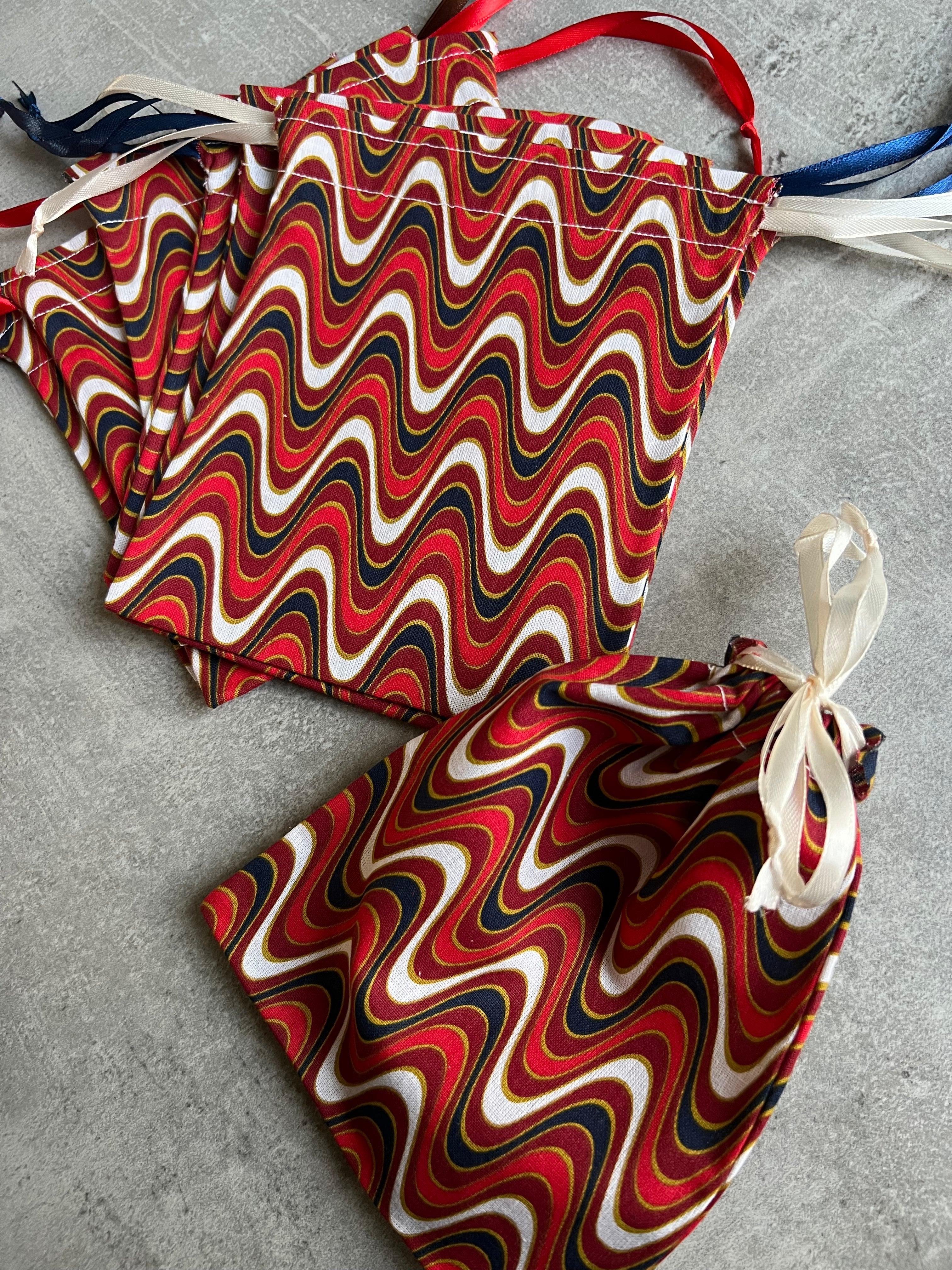 Emballage Pochons tissu Sixties - Créations Uniques