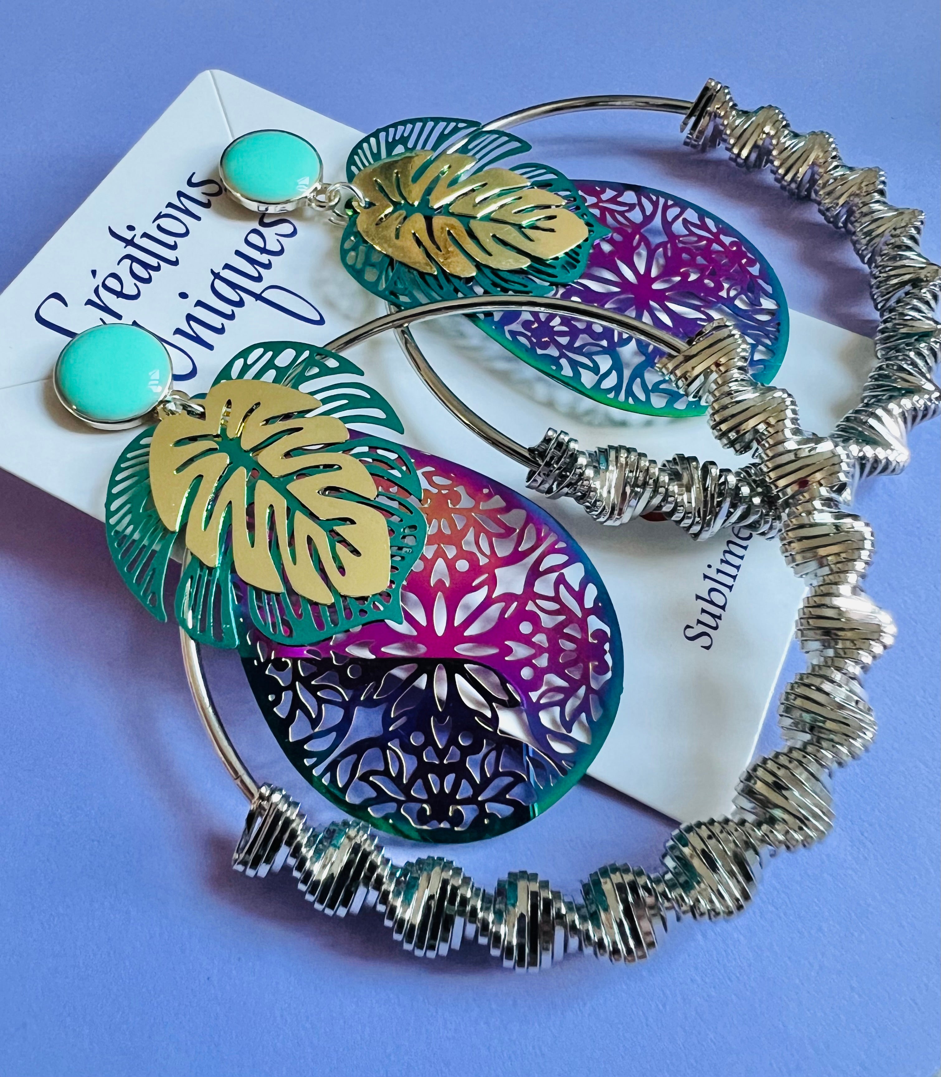 Boucles d’oreilles CASSIA style bohème - Créations Uniques - Créations Uniques